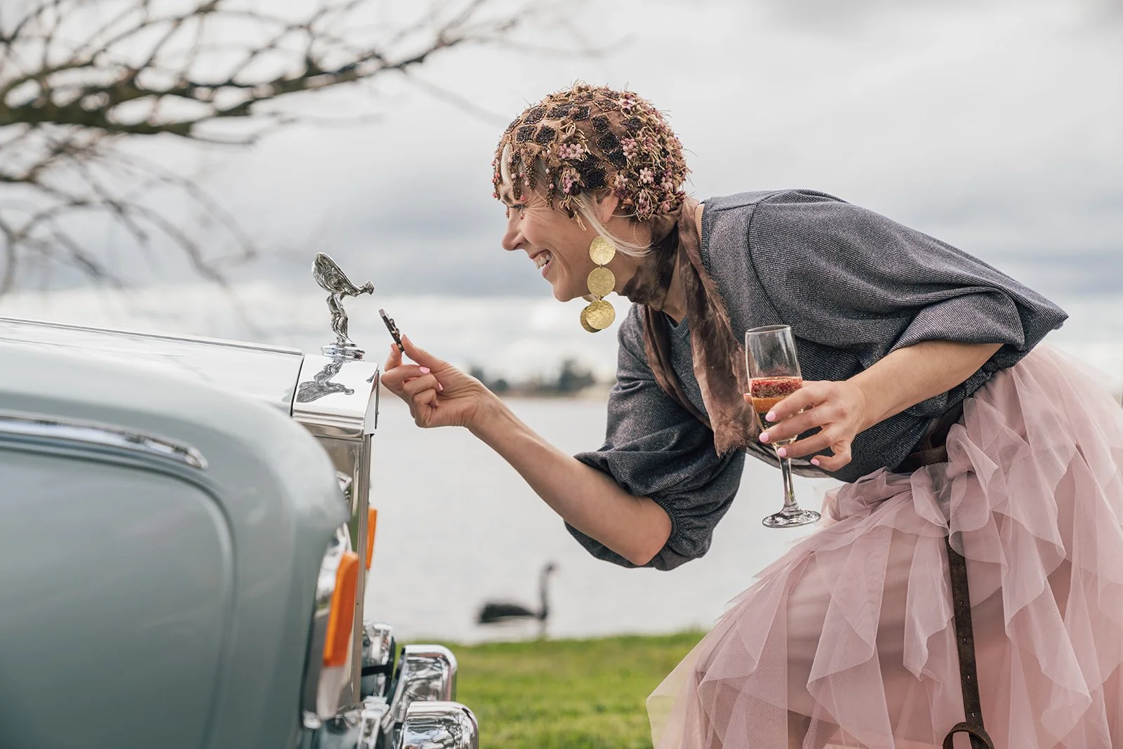 Silver Mink Tours_guest.  1974 Silver Shadow Rolls Royce.  Pyrenees Indulgence