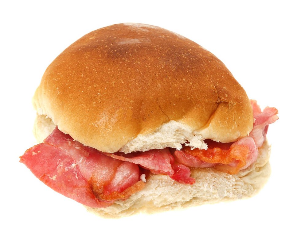 Back-Bacon-on-a-Bun Lunch 