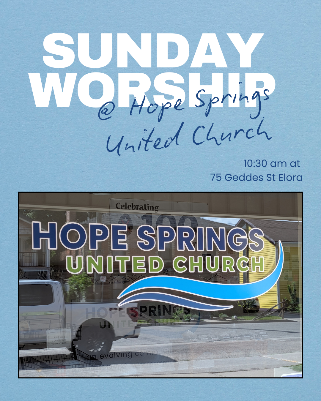Summer Worship at Hope Springs: July
