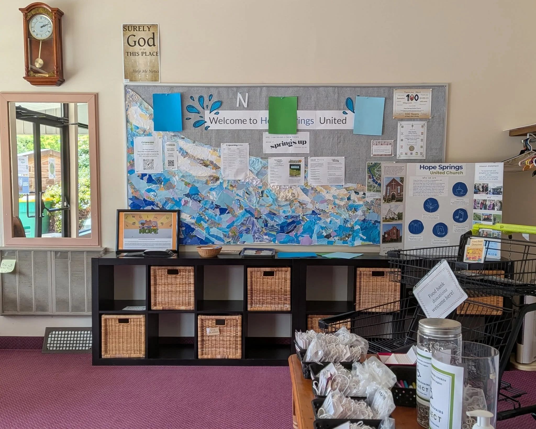 The bulletin board in the welcome center is about to get a makeover. 

#summerprojects