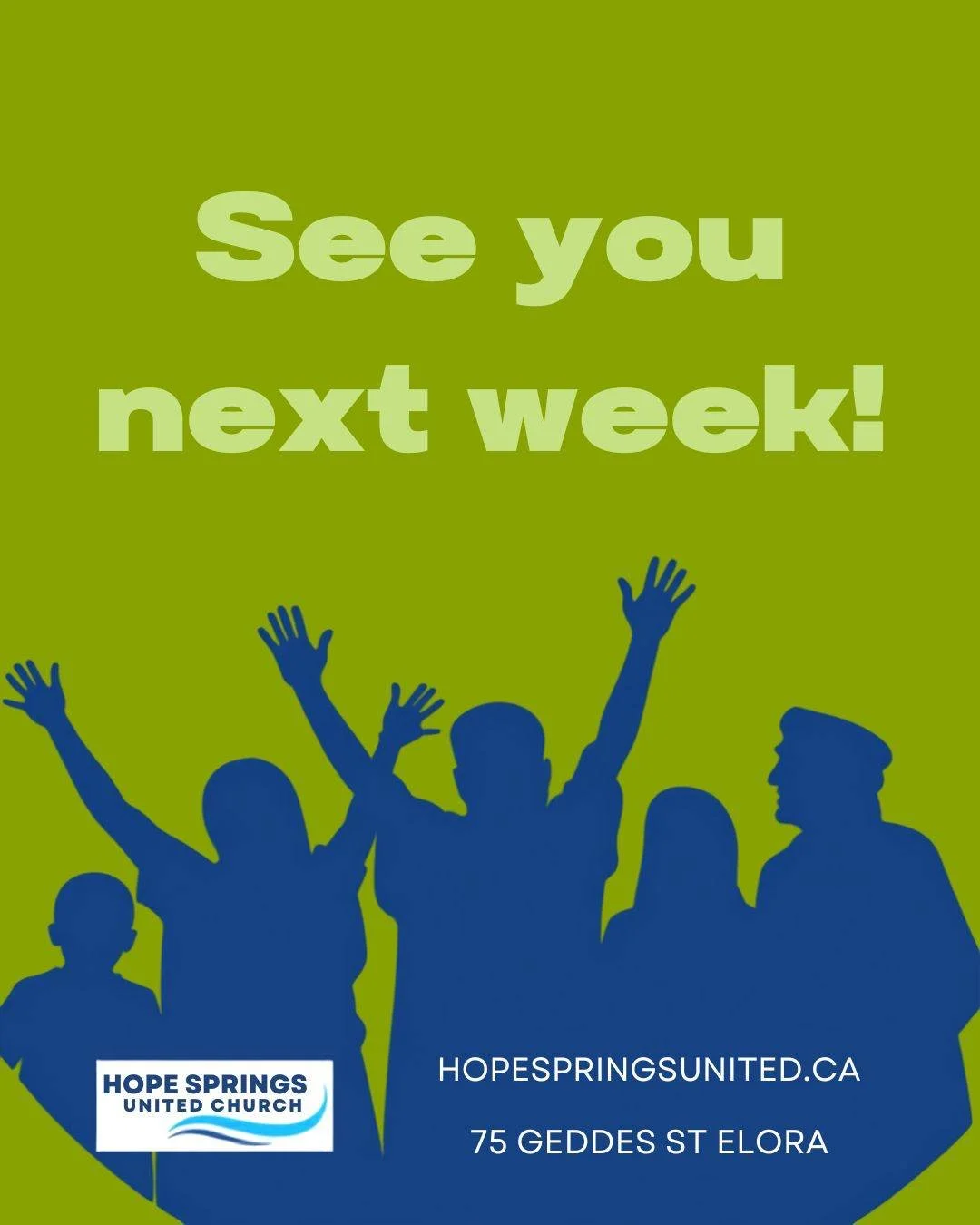 Seven sleeps until worship resumes in our building. We've missed you!
If you're new please check out the FAQ page on our website. We'd love to meet you.
https://www.hopespringsunited.ca/sundays#faq

#churchinelora