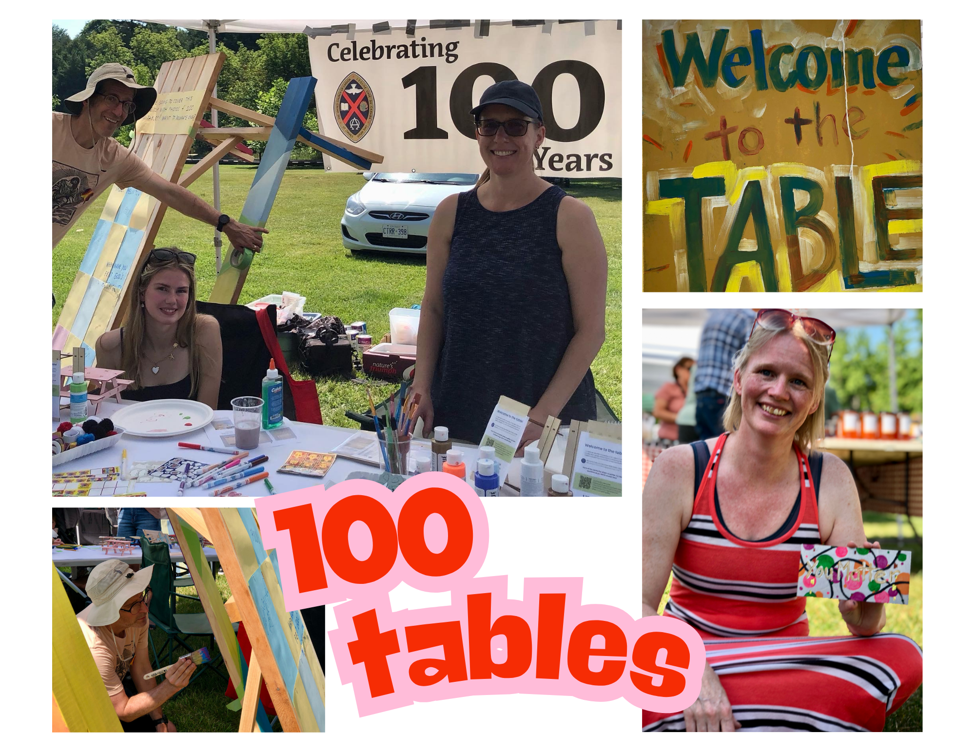 100 Tables event at the Elora Farmer's Market in July 2025.