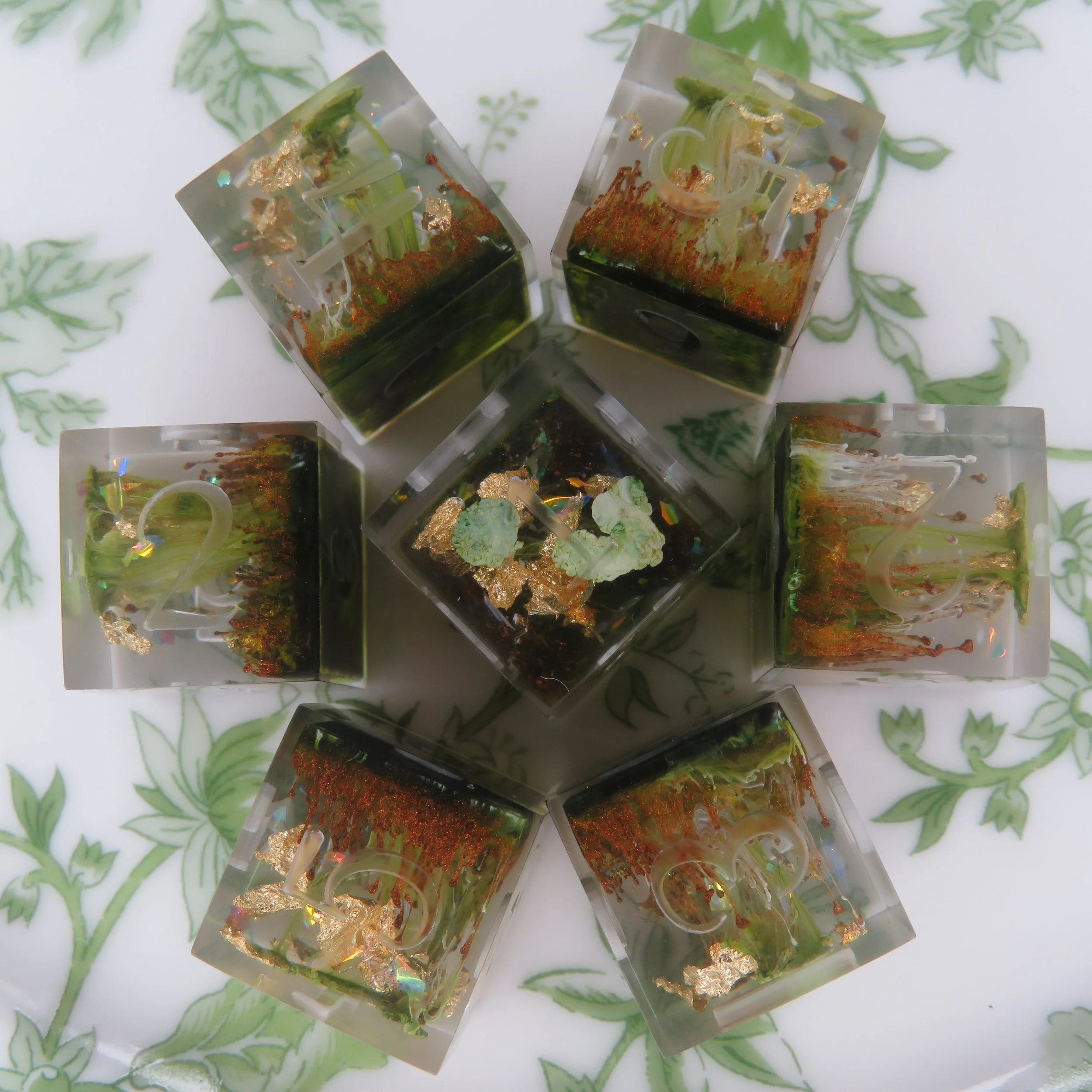 Rustic Green Chaos D6 Dice Set Pre-Order