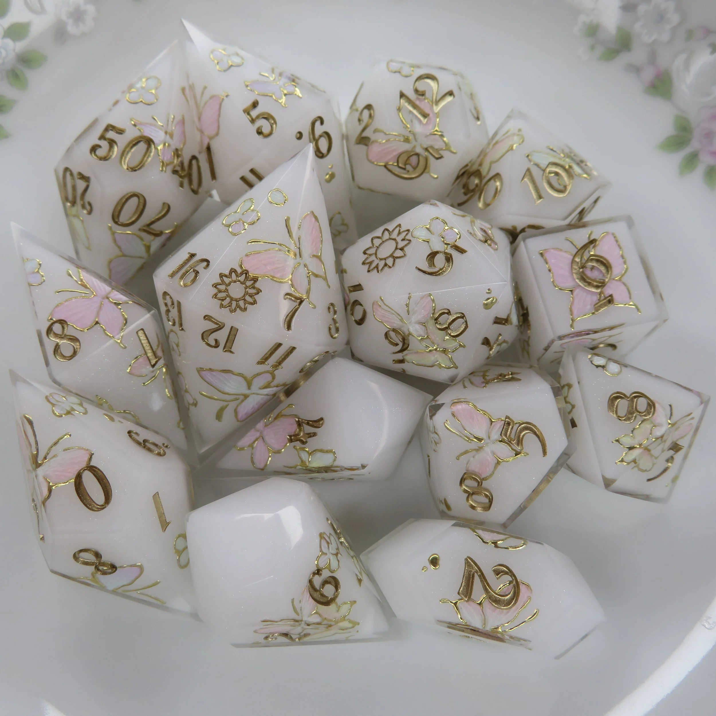 Pastel Flutters Dice Sets