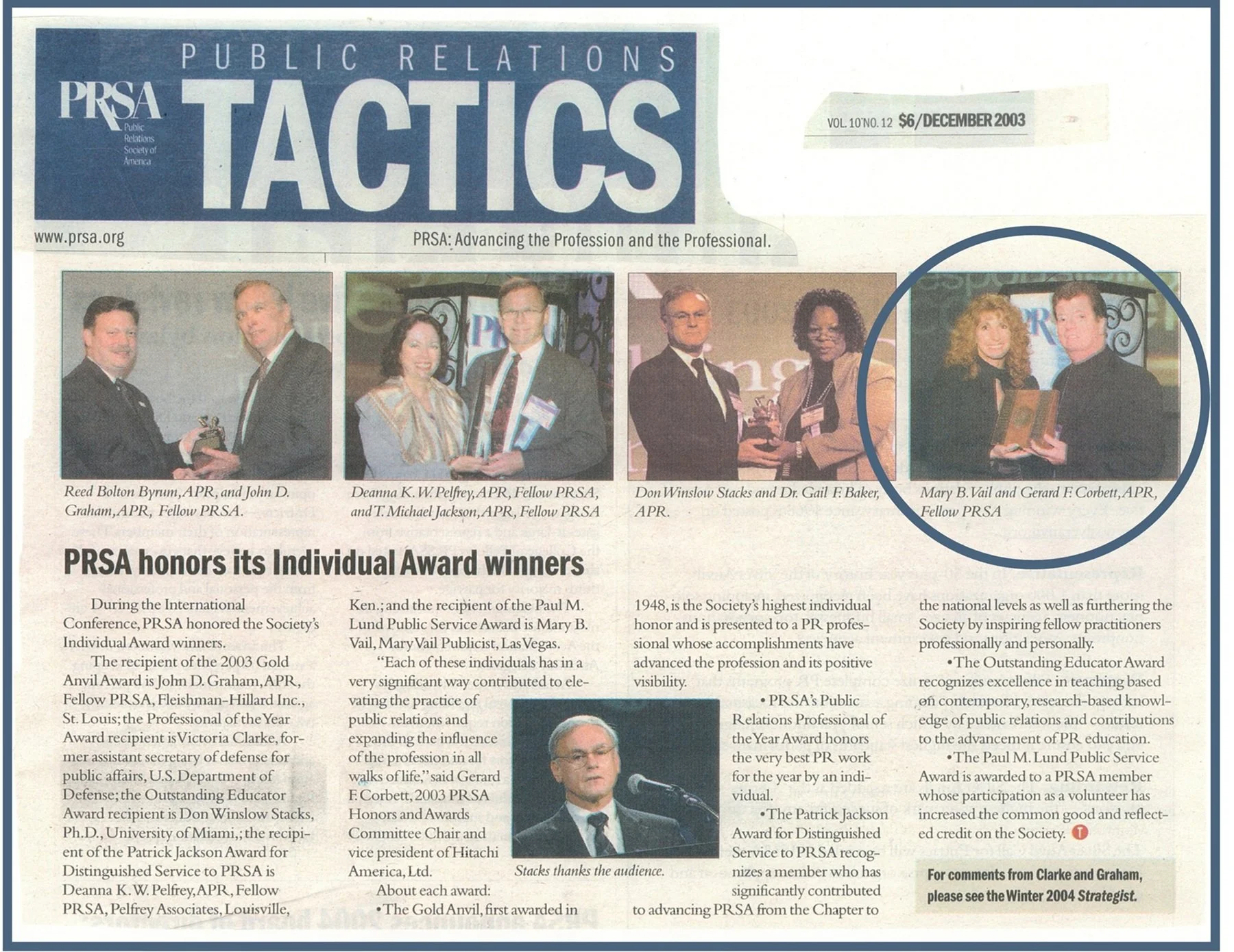 PRSA Tactics article