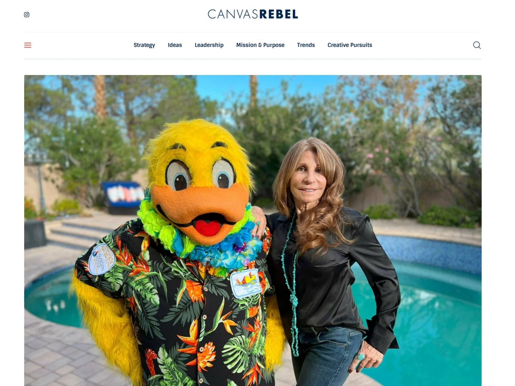 Canvas Rebel magazine feature article cover photo