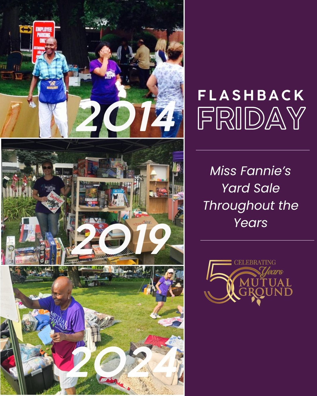 ⭐Flashback Friday⭐
Not only is today Flashback Friday—it’s also Miss Fannie’s Yard Sale! We're taking a stroll down memory lane and revisiting some amazing moments from past years of this cherished event.
Don’t miss your cha