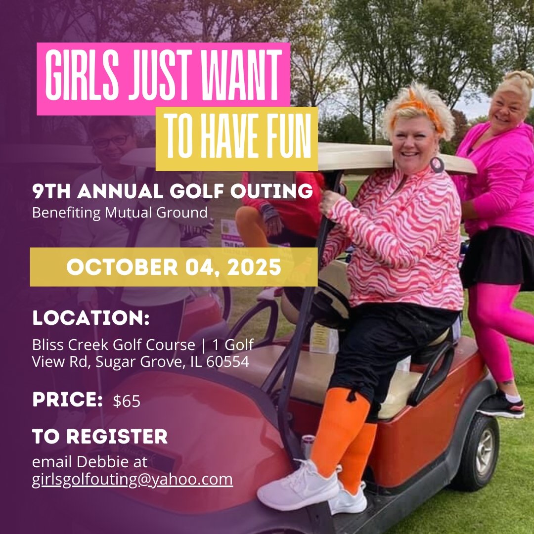 Ready to tee off for a good cause? Grab your clubs and join the Girls Just Want To Have Fun Golf Fundraiser on October 4th, benefiting Mutual Ground! This all-women, 9-hole golf event is all about fun, laughter, and supporting individuals impacted by