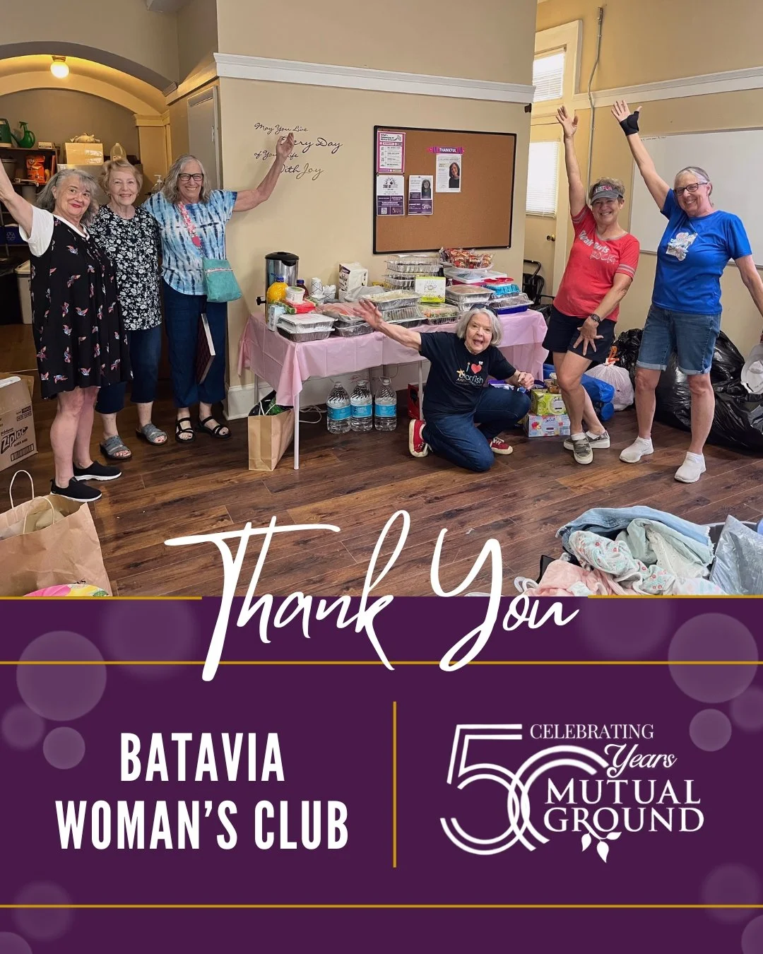 We extend our heartfelt gratitude to the Batavia Woman's Club for their generous contribution in preparing such a delightful meal for our shelter residents!
#MutualGround #BataviaWomansClub #MealTrain #ThankYou