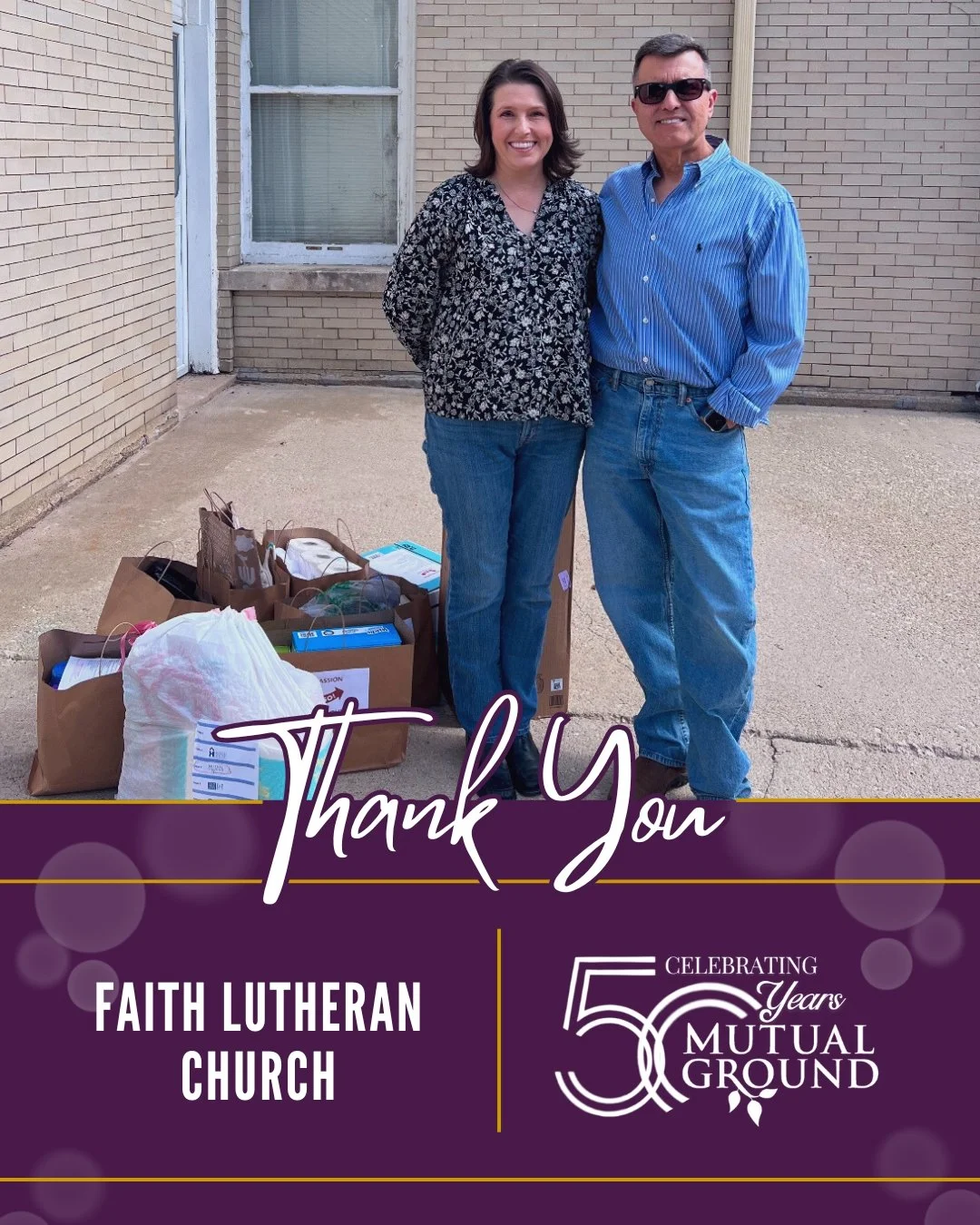 We extend our sincere gratitude to Faith Lutheran Church for their generous donation. Your support helps us continue our mission and serve our community.
#MutualGround #ThankYou #FaithLutheranChurch