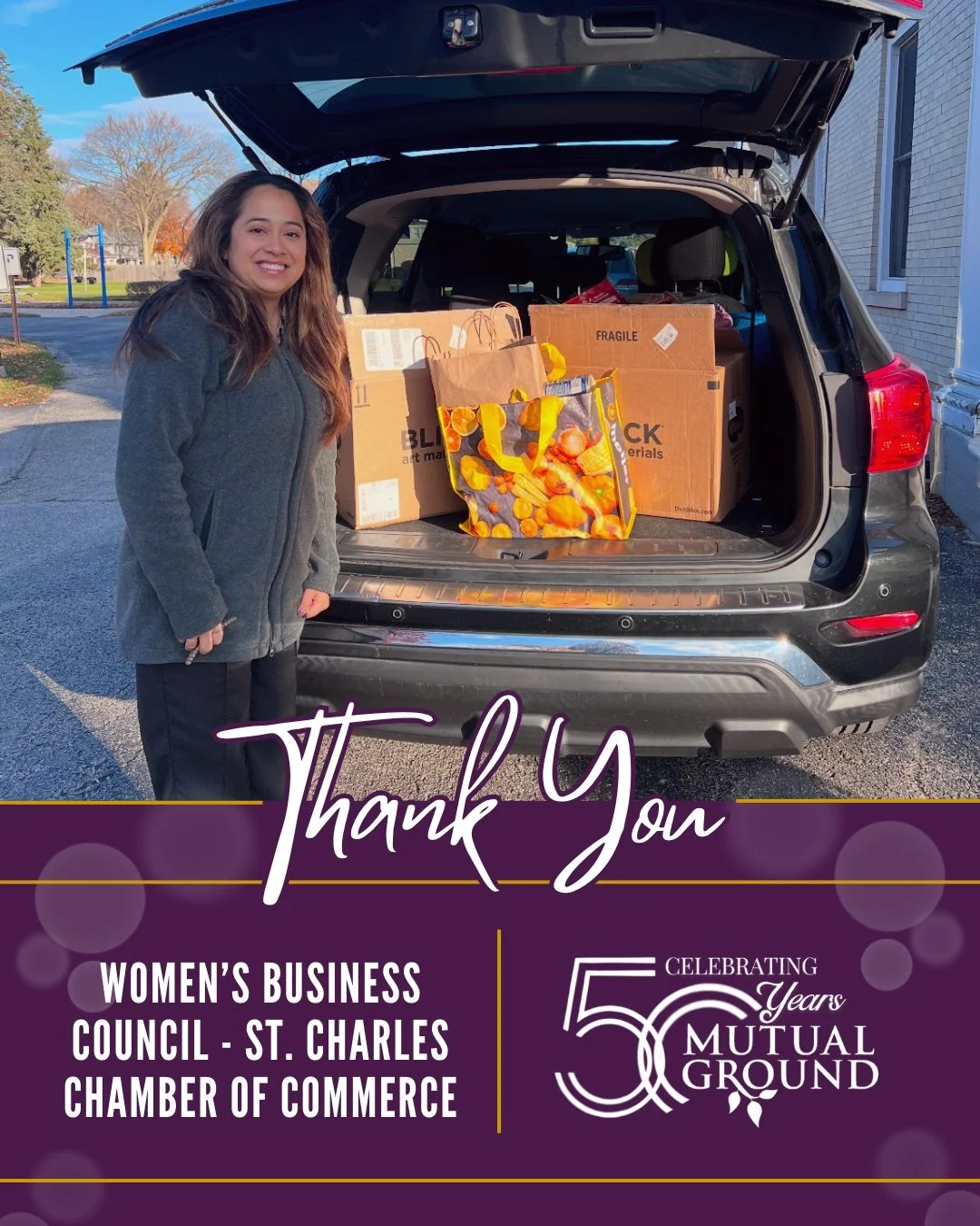 We&rsquo;re incredibly grateful to the Women&rsquo;s Business Council of the St. Charles Chamber of Commerce for their generous donation to our pantry. Thank you for helping us care for our clients!

#MutualGround #WomensBusinessCouncil #StCharlesCha