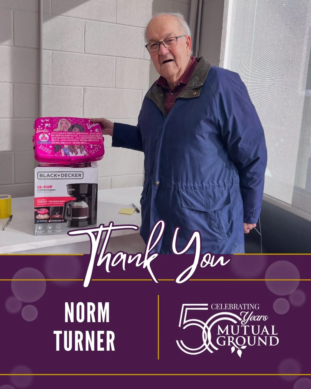 A heartfelt shoutout to Norm Turner for his contribution to our Winter Wonderland Shoppe! 

#MutualGround #WinterWonderland #ThankYou