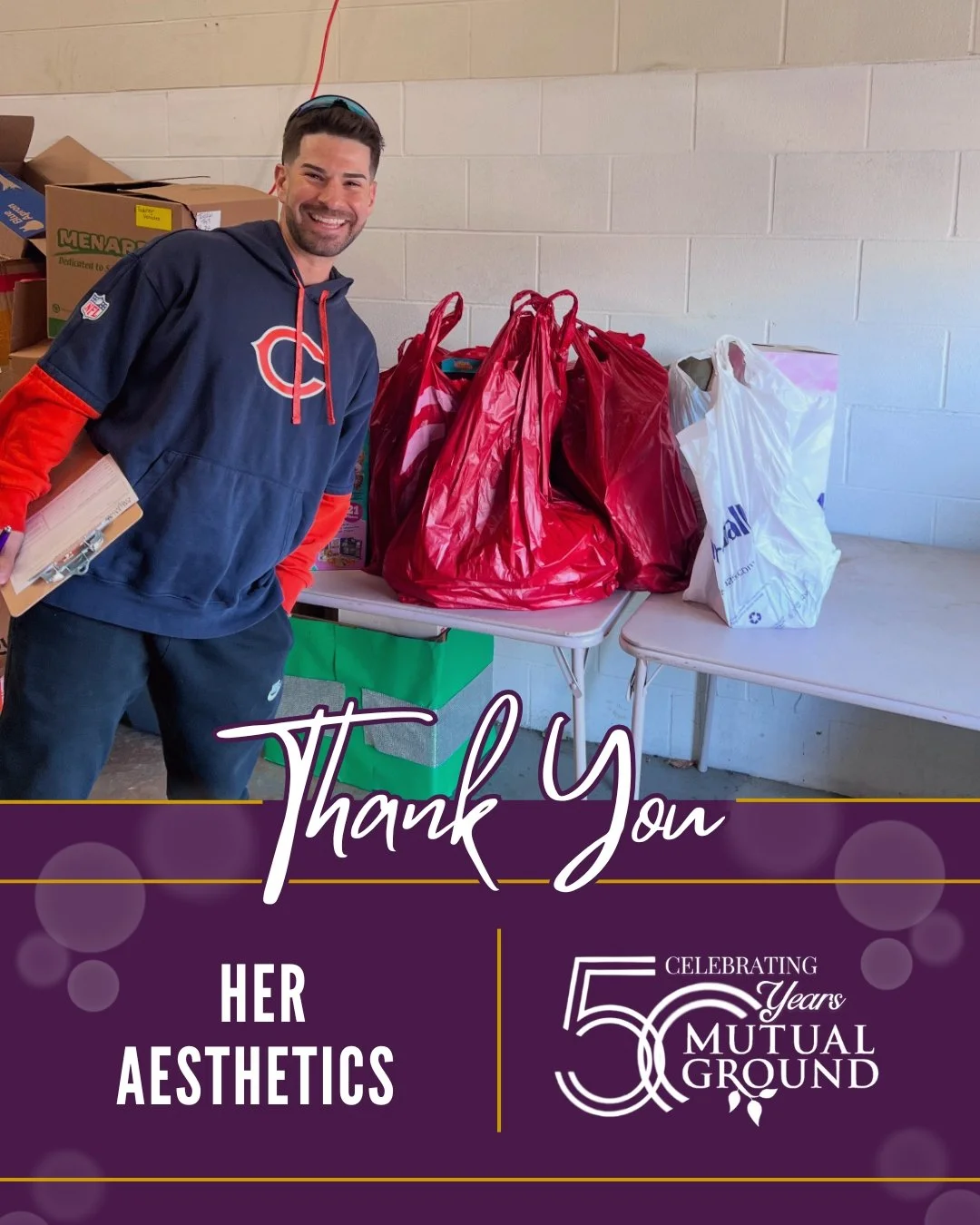 We are so grateful to HER Aesthetics for their generous donation of toys for our Winter Wonderland Shoppe. Thank you for making a meaningful impact this season!

#MutualGround #HERAesthetics #ThankYou
