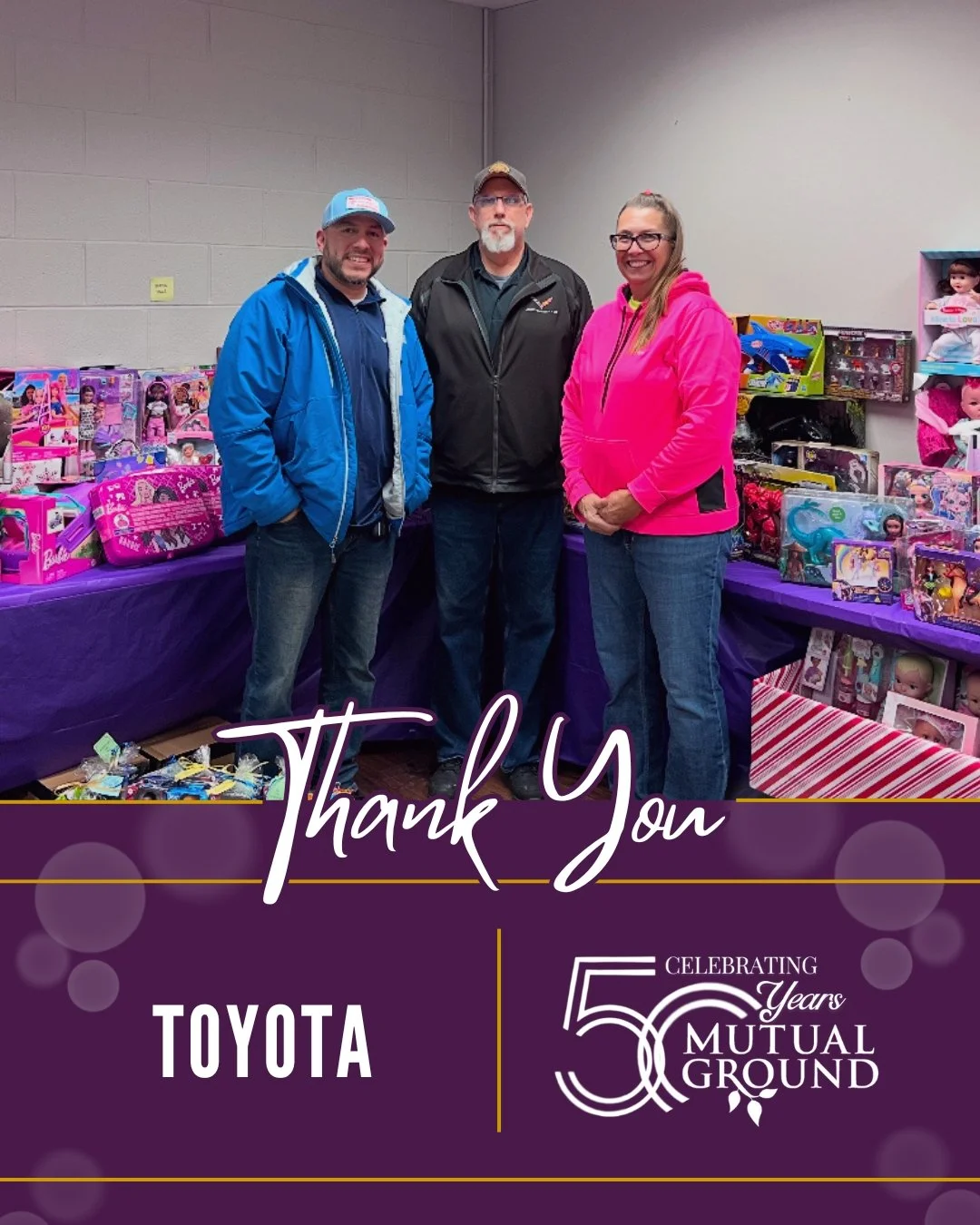 We are incredibly grateful to Toyota for helping us organize our Winter Wonderland Shoppe. Your support and hands-on assistance played an important role in creating a welcoming and joyful experience for the families we serve!

#ThankYou #Toyota