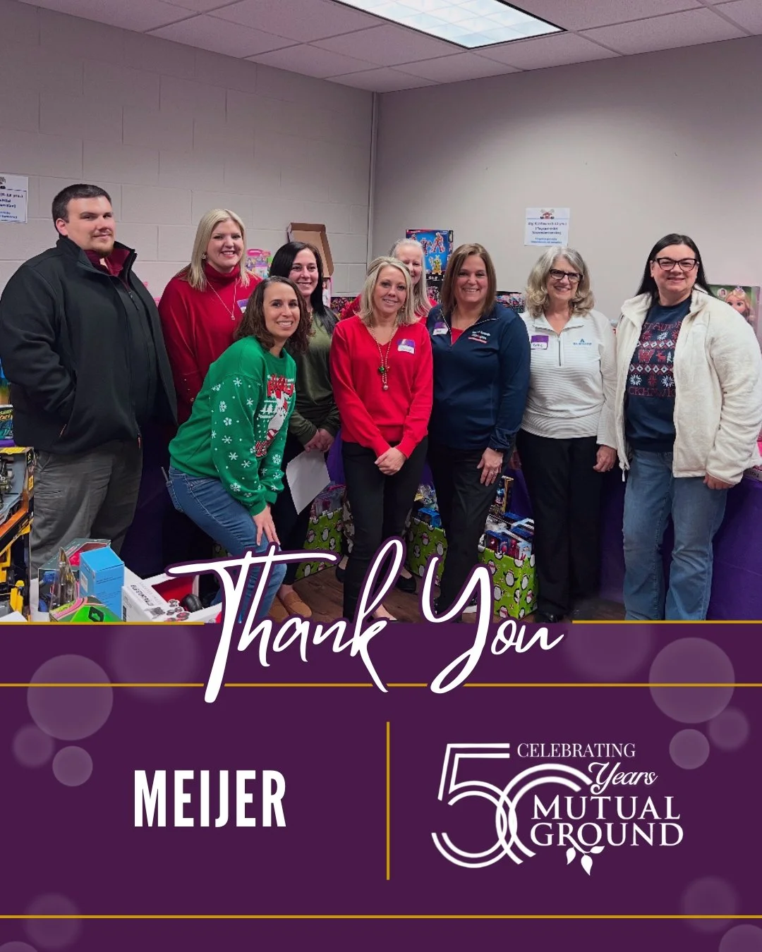 A huge thank you to the Meijer team for volunteering their time at our Winter Wonderland Shoppe! Your support helped make the shopping experience smooth, welcoming, and joyful for our clients as they selected gifts for their loved ones. ❄️

#MutualGr
