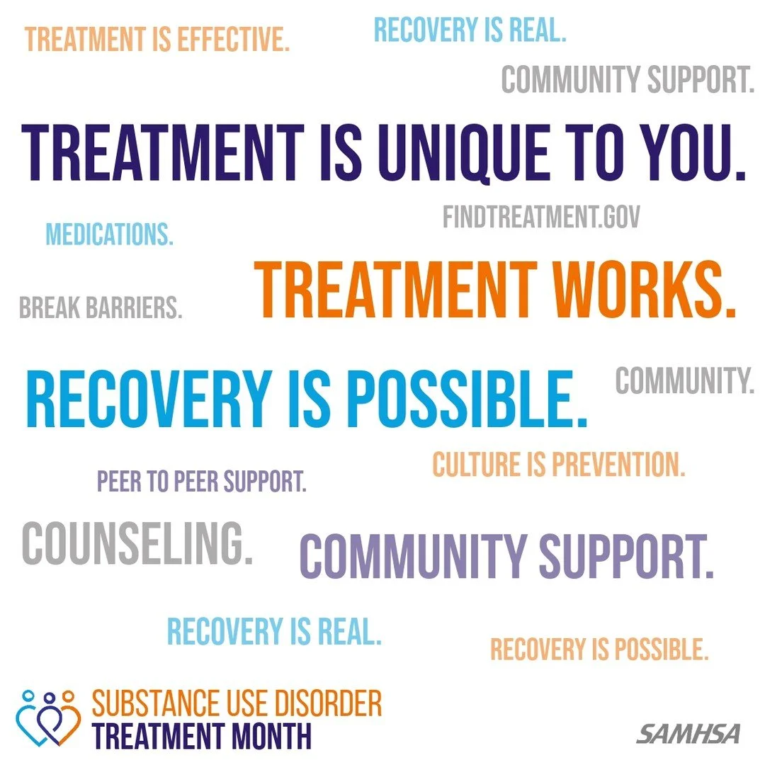 💙🧡 Substance Use Disorder Treatment Month 🧡💙

Different treatment options exist for substance use disorders, because everyone&rsquo;s journey is unique. Clinical addiction care offers a range of treatments designed to meet you where you are &mdas