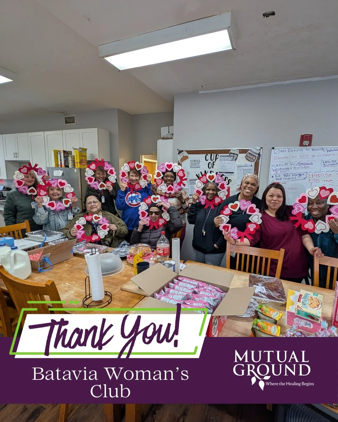 💜 Thank you to the Batavia Woman&rsquo;s Club for another amazing meal provided for our shelter through our Meal Train Program!

Your continued generosity brings comfort to the individuals and families we serve. Our residential staff even joined in 