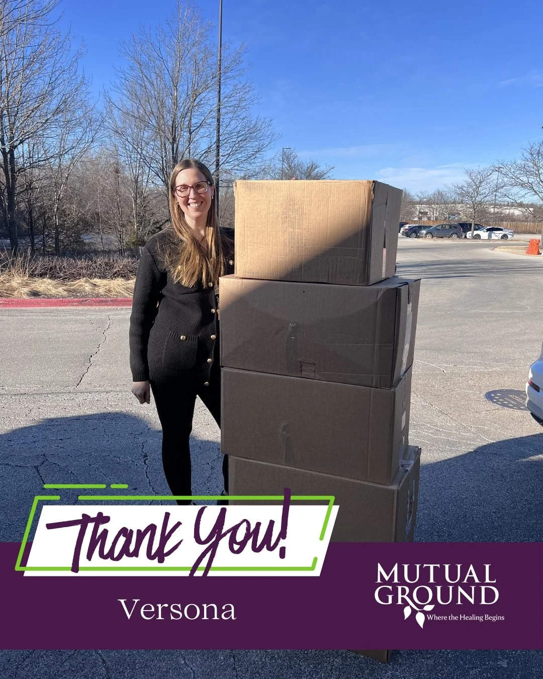 💜 Thank you to Versona for another generous clothing donation!

Your continued support helps us provide essential items to individuals and families in our community. We are so grateful for your partnership and kindness.

#MutualGround #Gratitude #Th