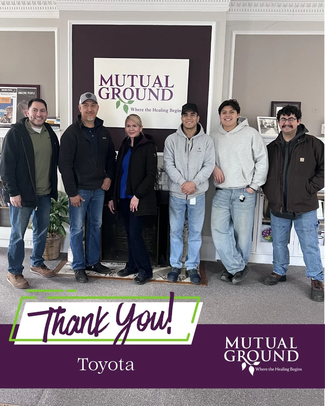 💜 Thank you to Toyota for helping us start to organize our garage space!

Your hands-on support make a real difference in keeping our facilities functional, safe, and ready to serve. We are so grateful for your partnership.

#MutualGround #Gratitude