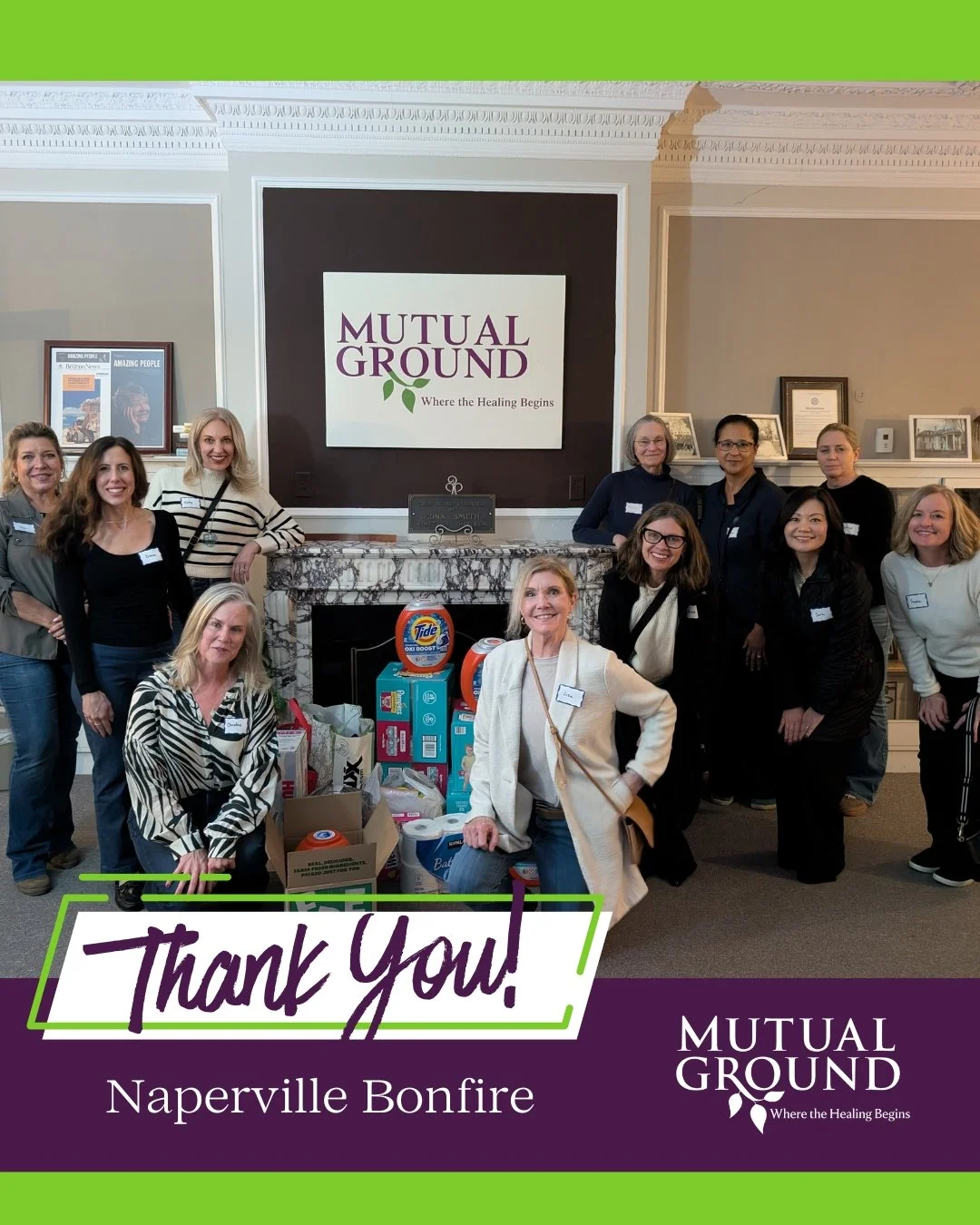 💜 Thank you, Naperville Bonfire Group, for your generous donation of essential items from our wishlist!

Your support helps ensure that individuals and families staying in our shelter have access to the everyday necessities they need during a diffic