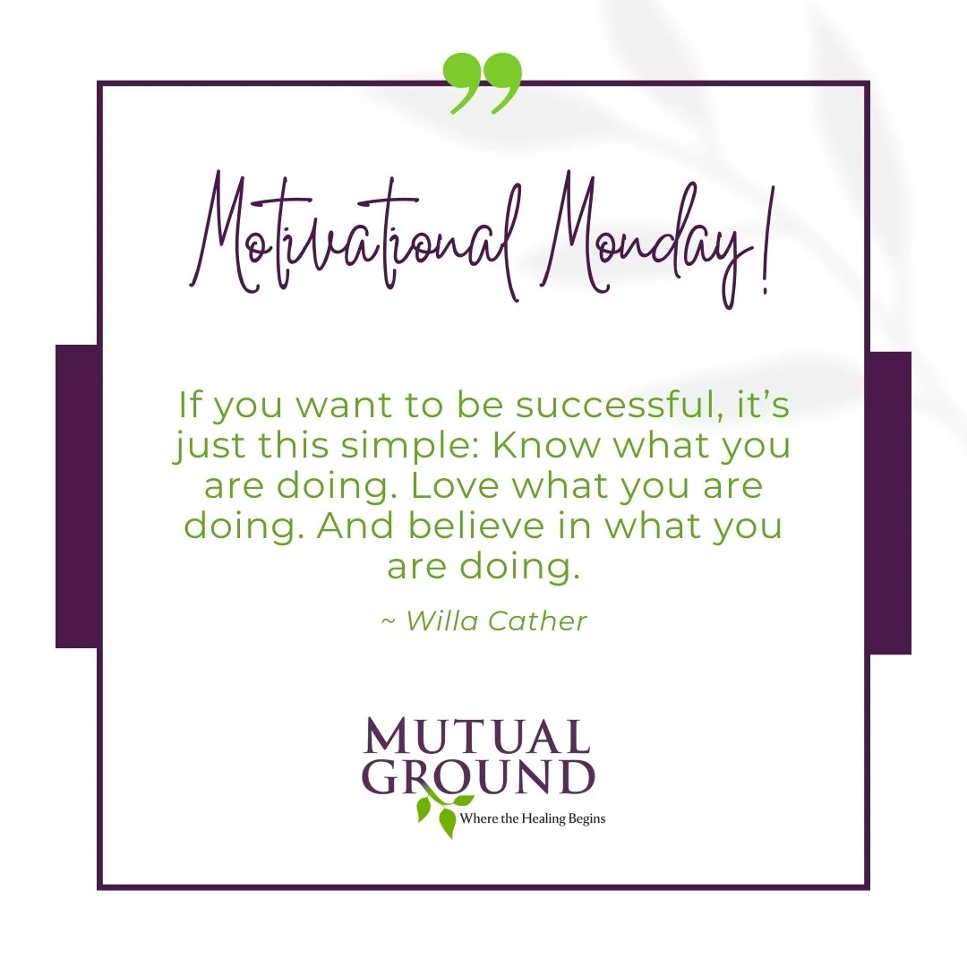 ✨Motivational Monday✨

&ldquo;If you want to be successful, it&rsquo;s just this simple: Know what you are doing. Love what you are doing. And believe in what you are doing.&rdquo; ~ Willa Cather

#MutualGround #MotivationalMonday #WomensHistoryMonth