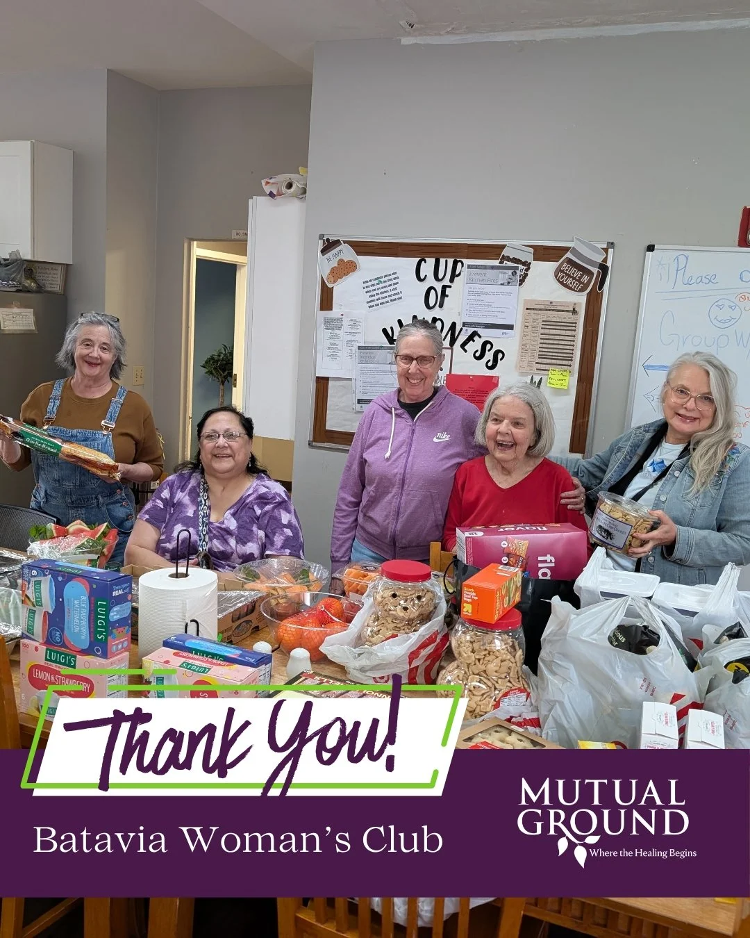 💜 Thank you, Batavia Woman&rsquo;s Club, for another amazing Meal Train for our shelter!

Your continued generosity provides comfort and nourishment to the individuals and families we serve, and we are deeply grateful for your ongoing support.

#Mut