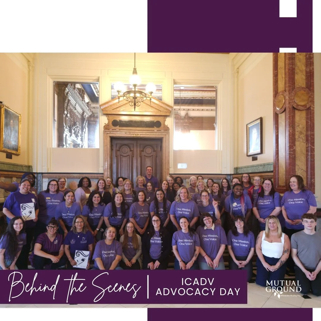 💜 Behind the Scenes: Advocacy in Action

Our Advancement Director recently participated in Advocacy Day with the Illinois Coalition Against Domestic Violence (ICADV), joining advocates from across the state to uplift the voices of survivors.

We&rsq