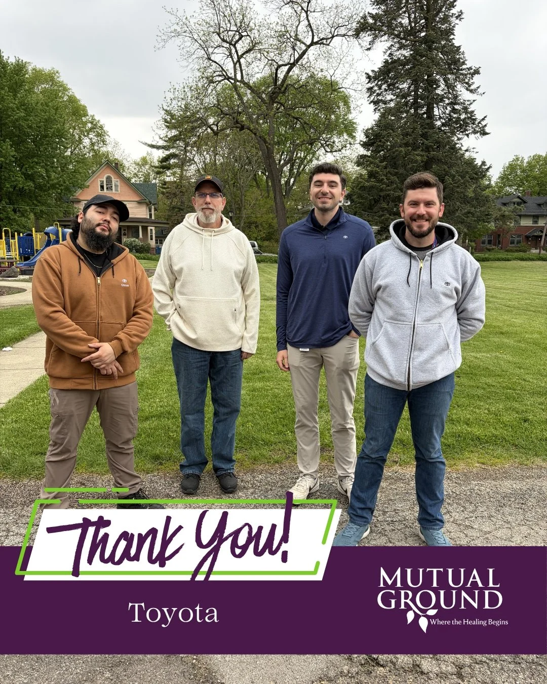 💜 Thank you to the Toyota team members for helping us assemble room dividers for our shelter!

We are so grateful for your continued partnership and willingness to lend a hand.

#MutualGround #ThankYou #CorporatePartner