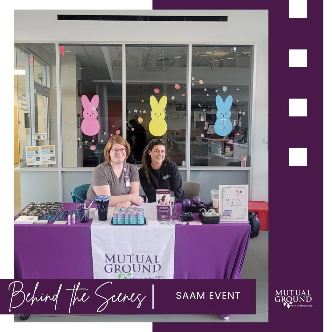 💜 Behind the Scenes: Our Prevention Team recently joined Waubonsee Community College for their Sexual Assault Awareness Month event.

We&rsquo;re grateful for opportunities to connect with students, share resources, and continue important conversati