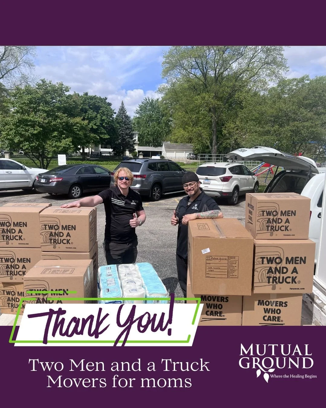 A heartfelt shoutout to Two Men and a Truck for their incredible initiative, the annual Movers for Moms drive! Your generous donations of essential items are making a real difference in shelters. Let's continue to lift each other up! 💪❤️
 #MoversFor
