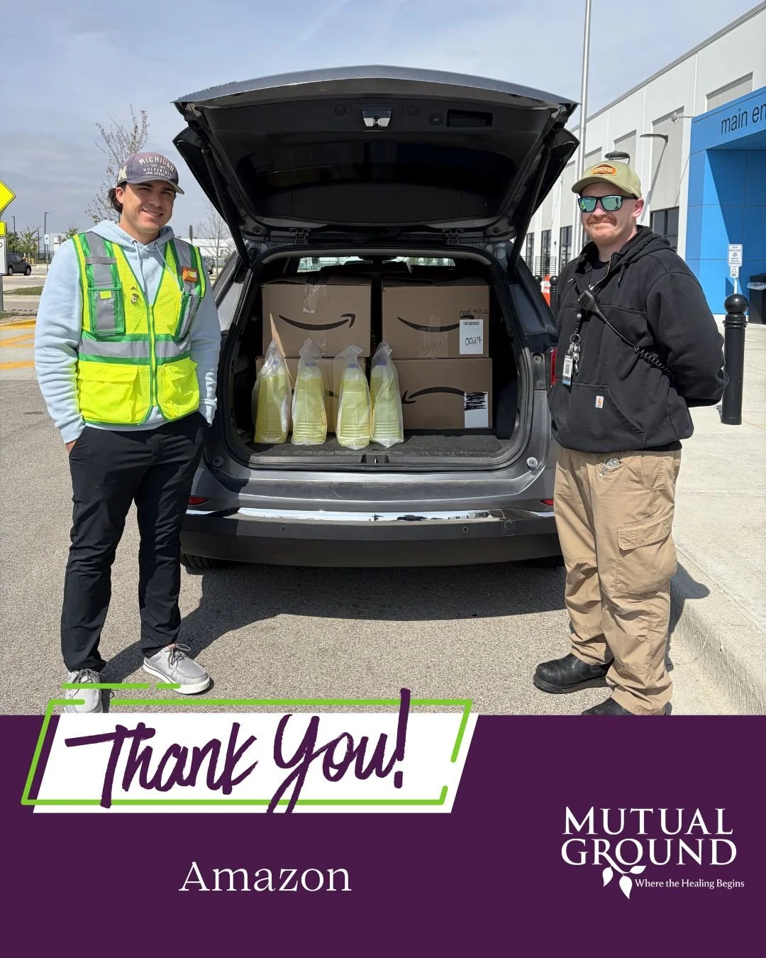 A huge thank you to Amazon for their incredible donation of cleaning products, teas, mugs, and so much more! Your generosity is making a difference! 🌟❤️ #ThankYou #CommunitySupport