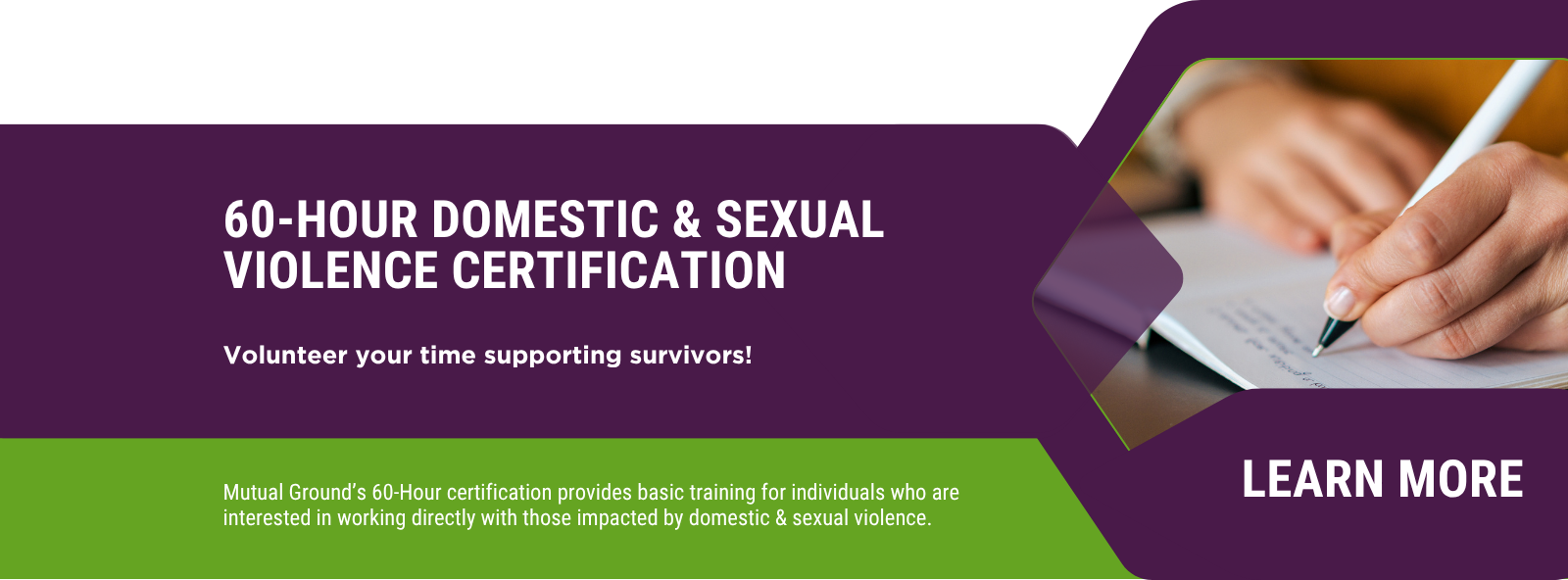 60 Hour DV/SV Training