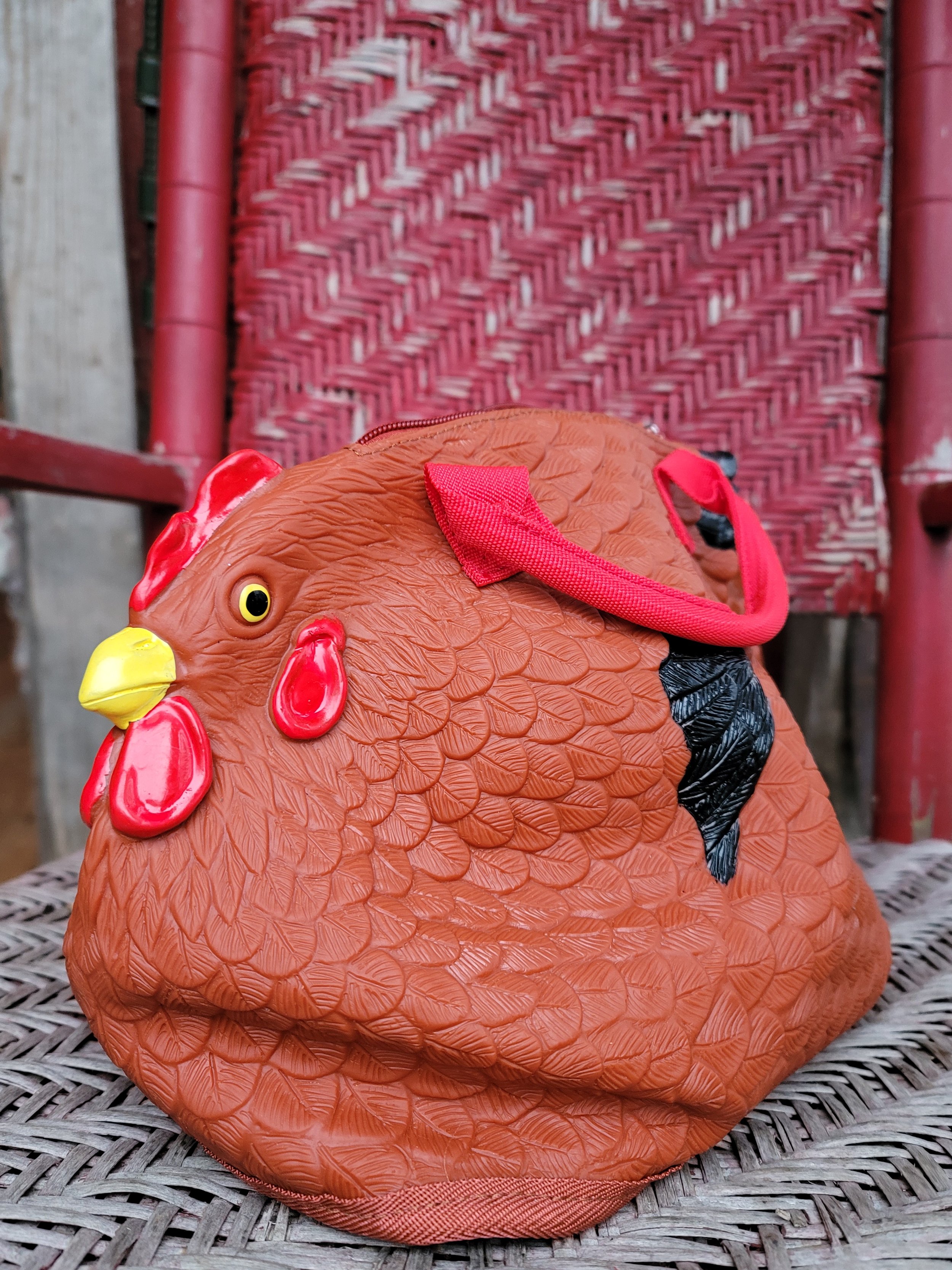Bags | The Original Chicken Handbag Rubber Hen Bag Purse | Poshmark