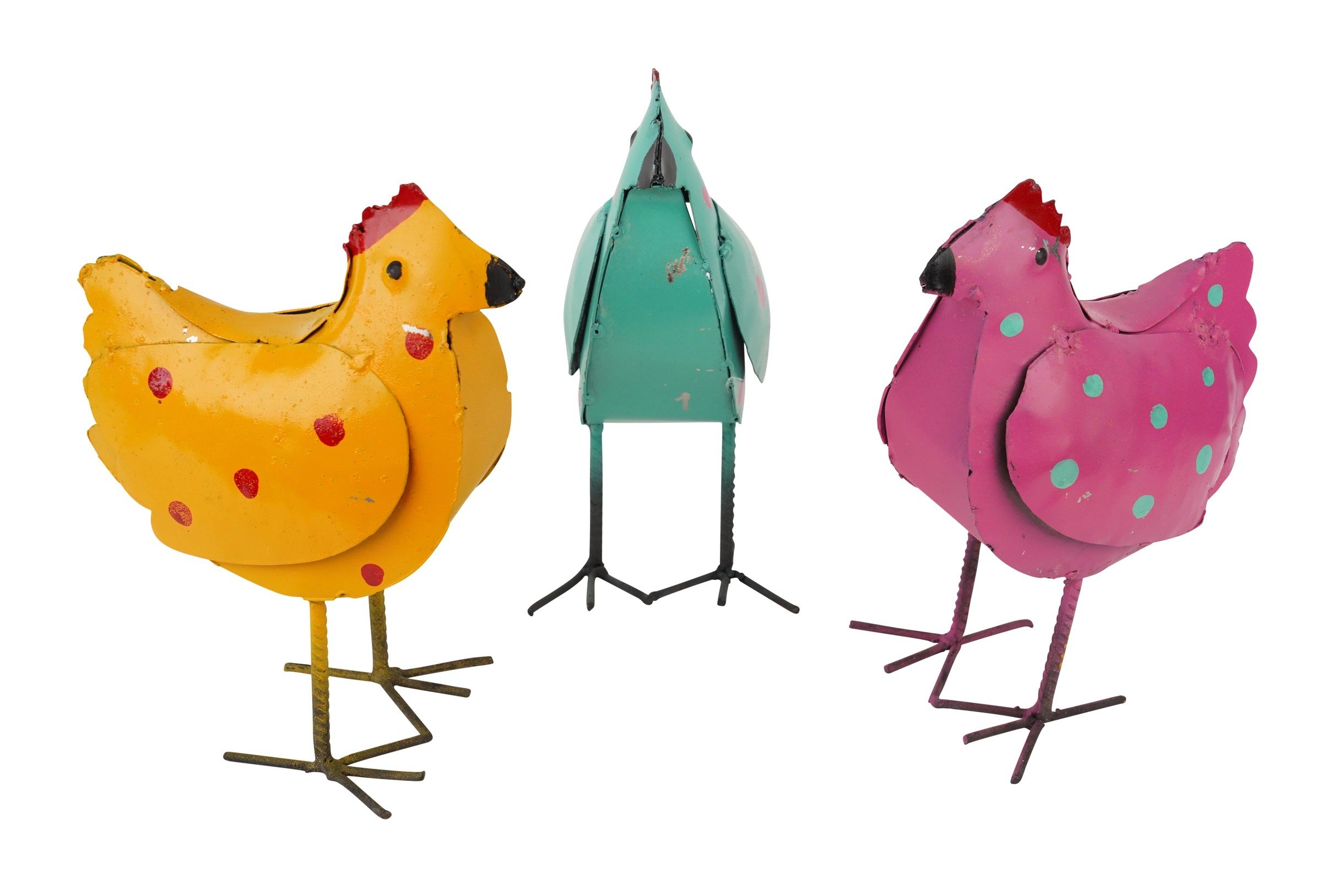 Metal Polka Dot Chicks