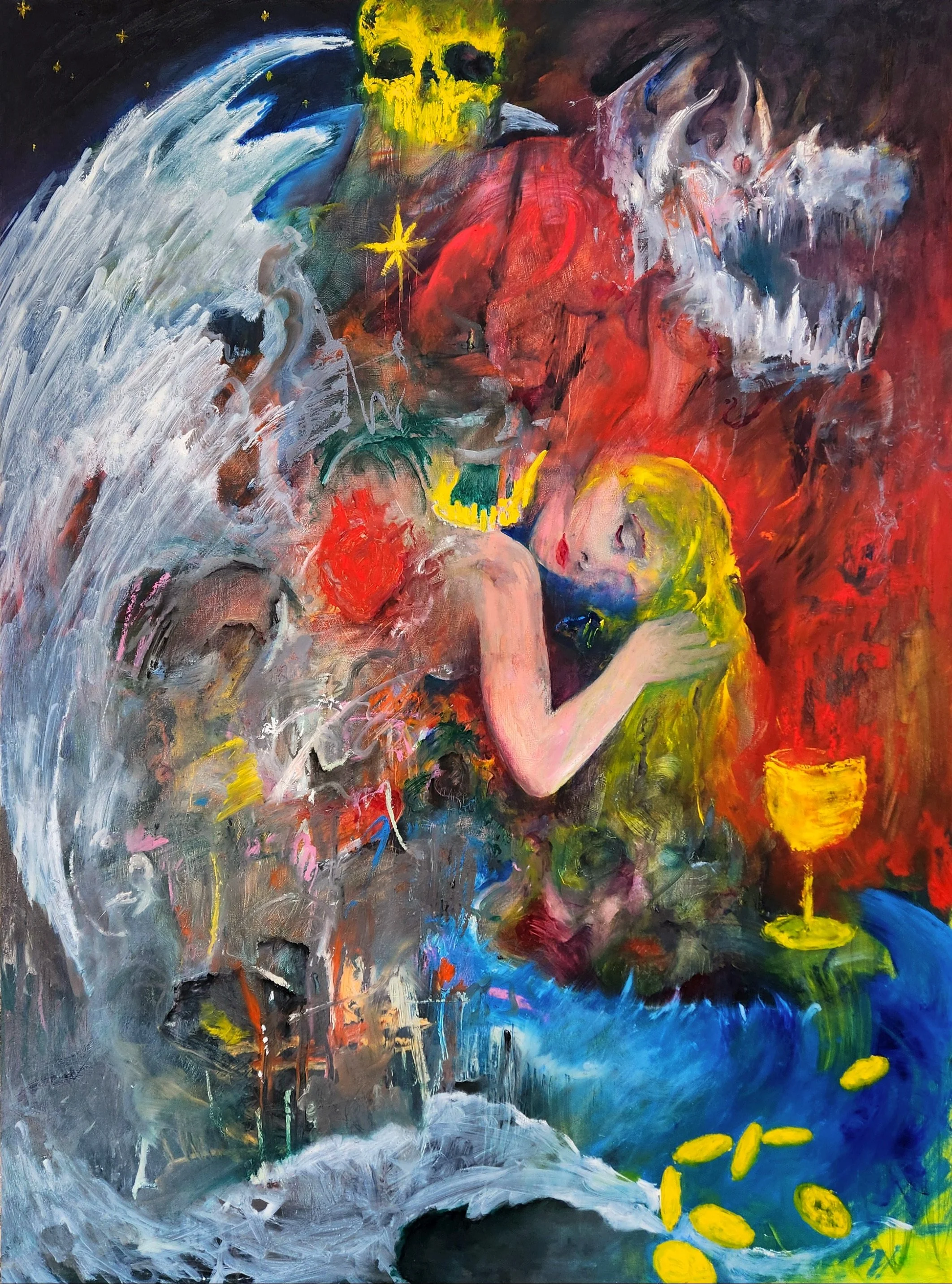 Mercy, 2026 (Oil on panel, 48” x 36")