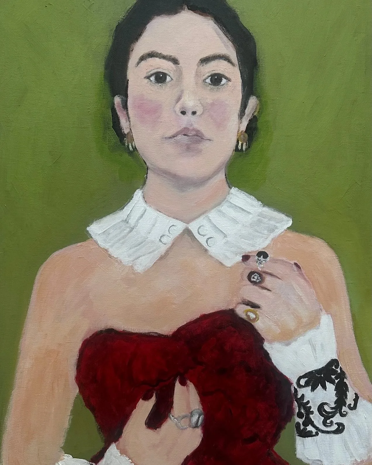 Happy 22nd birthday my beautiful daughter.  @_gypsylee_ I&rsquo;m posting this painting mum @cherieceb did of when you were about 8 dressing up in my clothes years and years ago. You  used to trawl through the garden in my vintage Westwood and dolce 