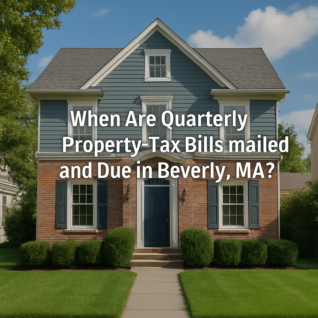 When Are Quarterly Property-Tax Bills Mailed and Due in Beverly, MA?