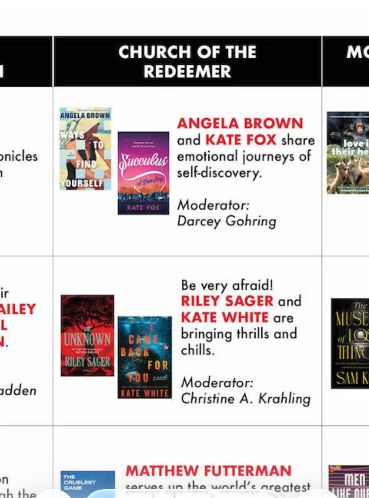 I&rsquo;ll be chatting with @katefoxwritesbooks and @darcey_gohring_writer tomorrow at @morristownbooks.  Going to be a fun (and gorgeous ☀️ 🍁) autumn day! Bring your coffee and join us at 10am :) Signing after 📚