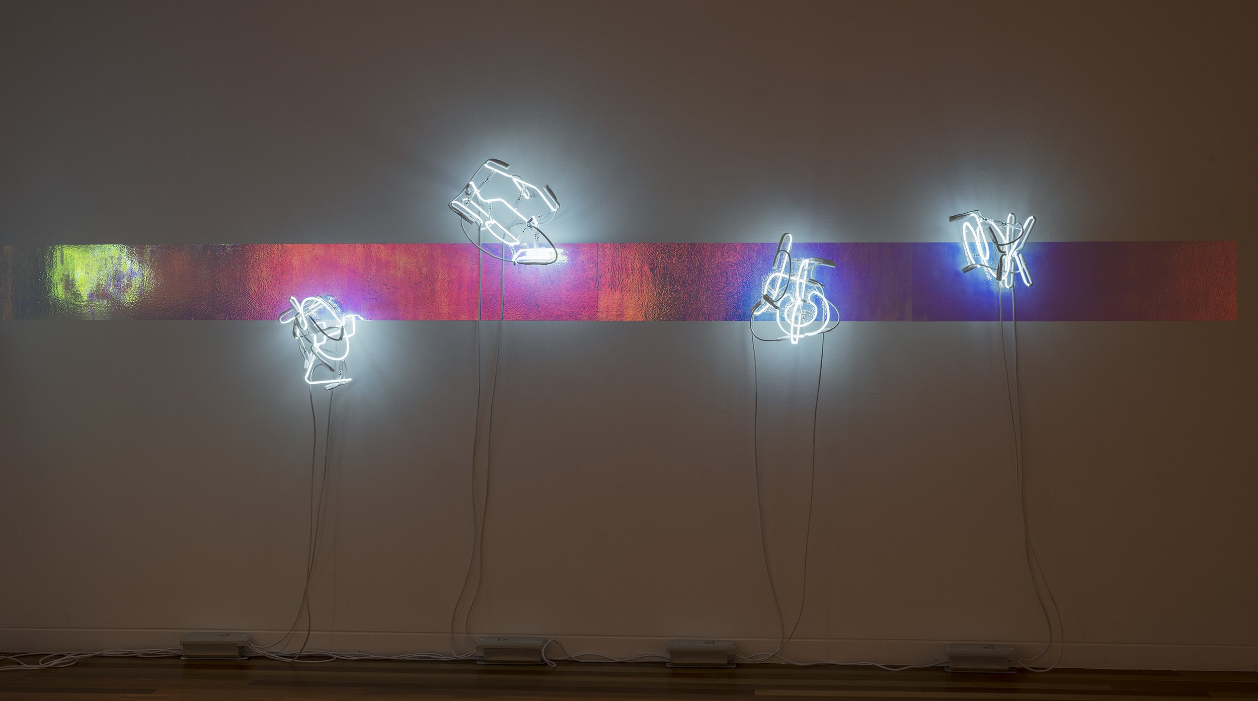 Lorem ipsum, installation view, 2025, photo courtesy of Canberra Contemporary, Alexander Boynes and Benjamin Shingles. Photo credit Brenton McGeachie