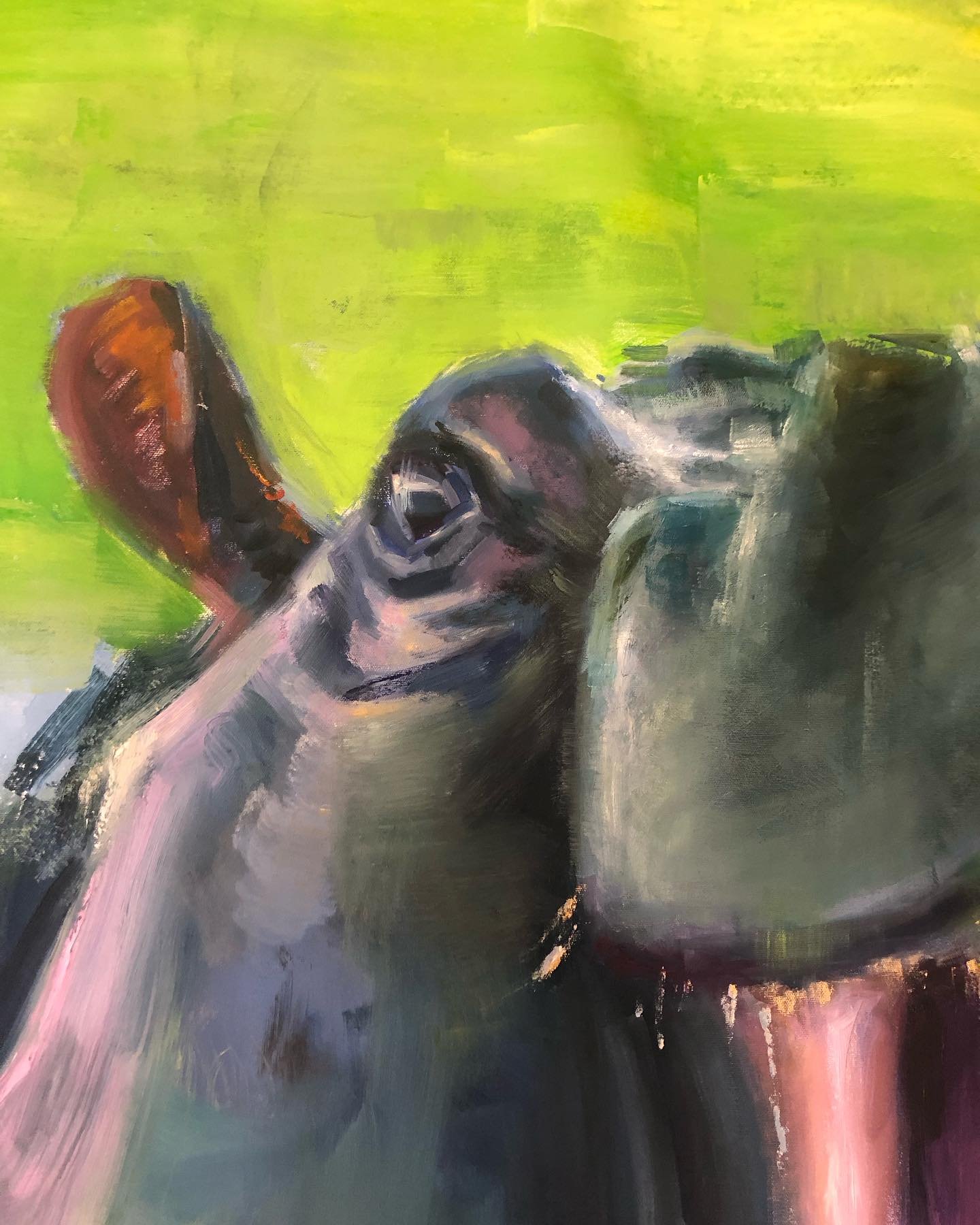 Hip-po

Commission complete ✅

#wildlifeartists #aquariumlife #hippopotamus #oilpaintingoncanvas #contemporaryrealismpaintings