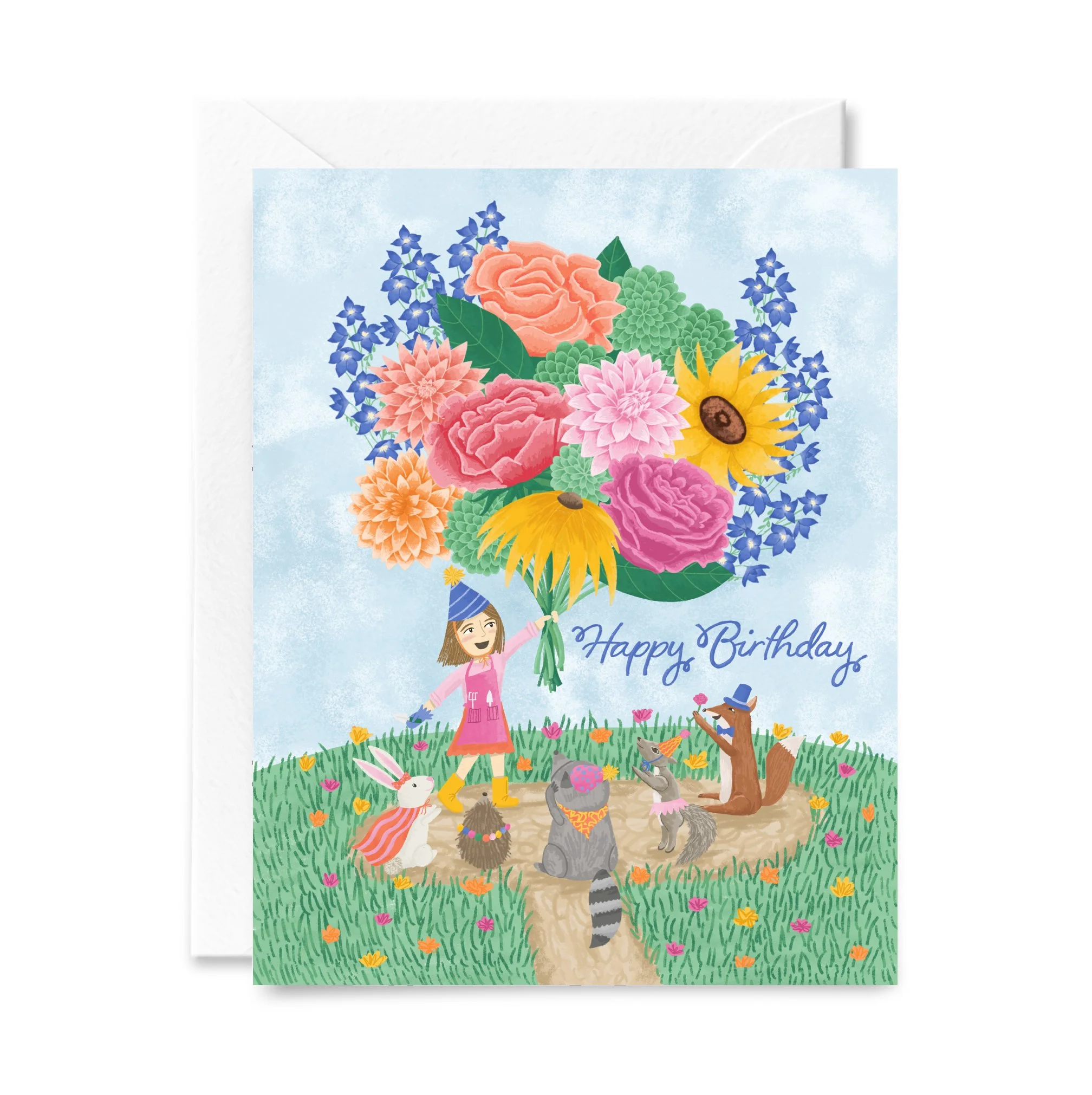 A Birthday Bouquet for You - Birthday Card