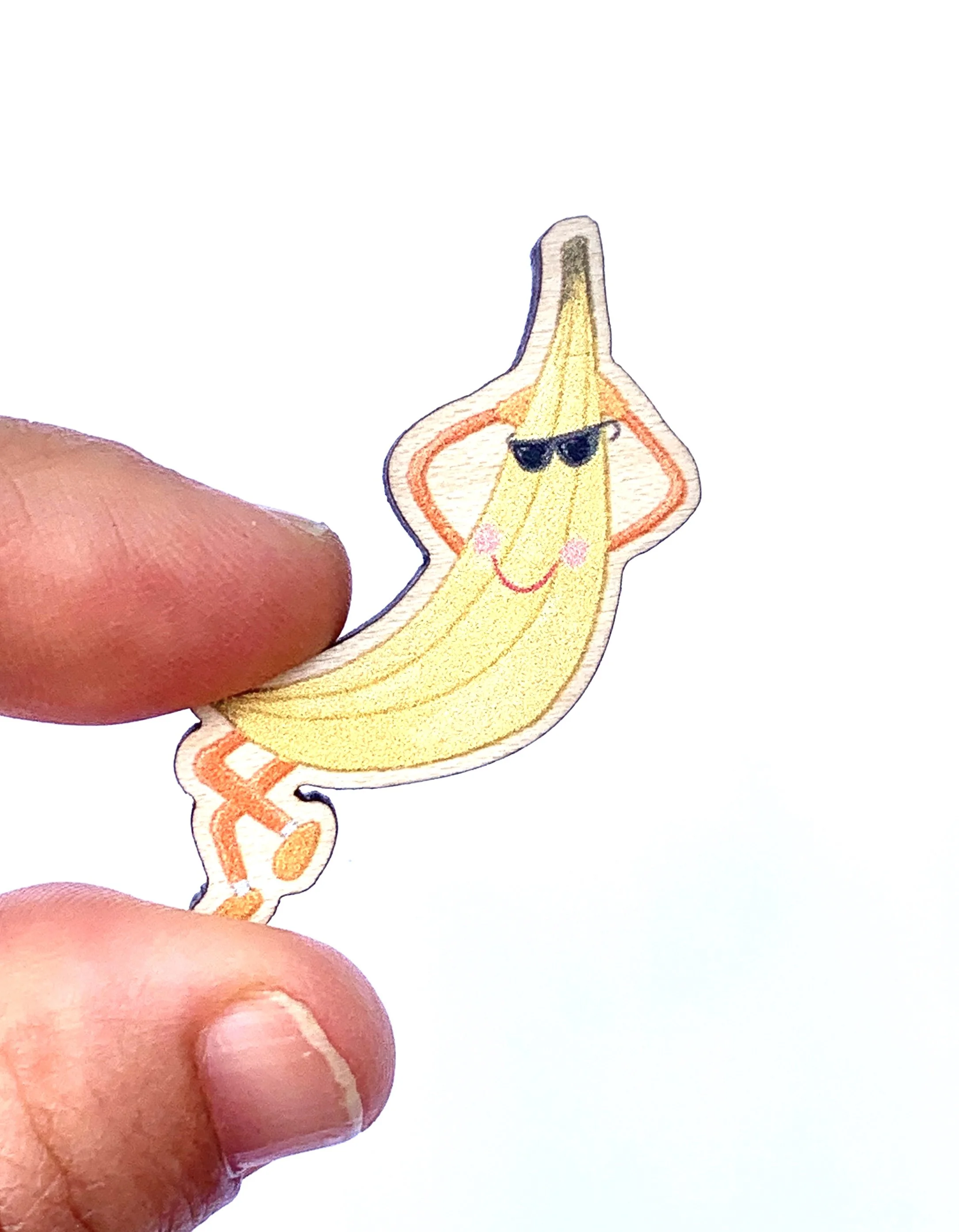 Banana Wooden Pin