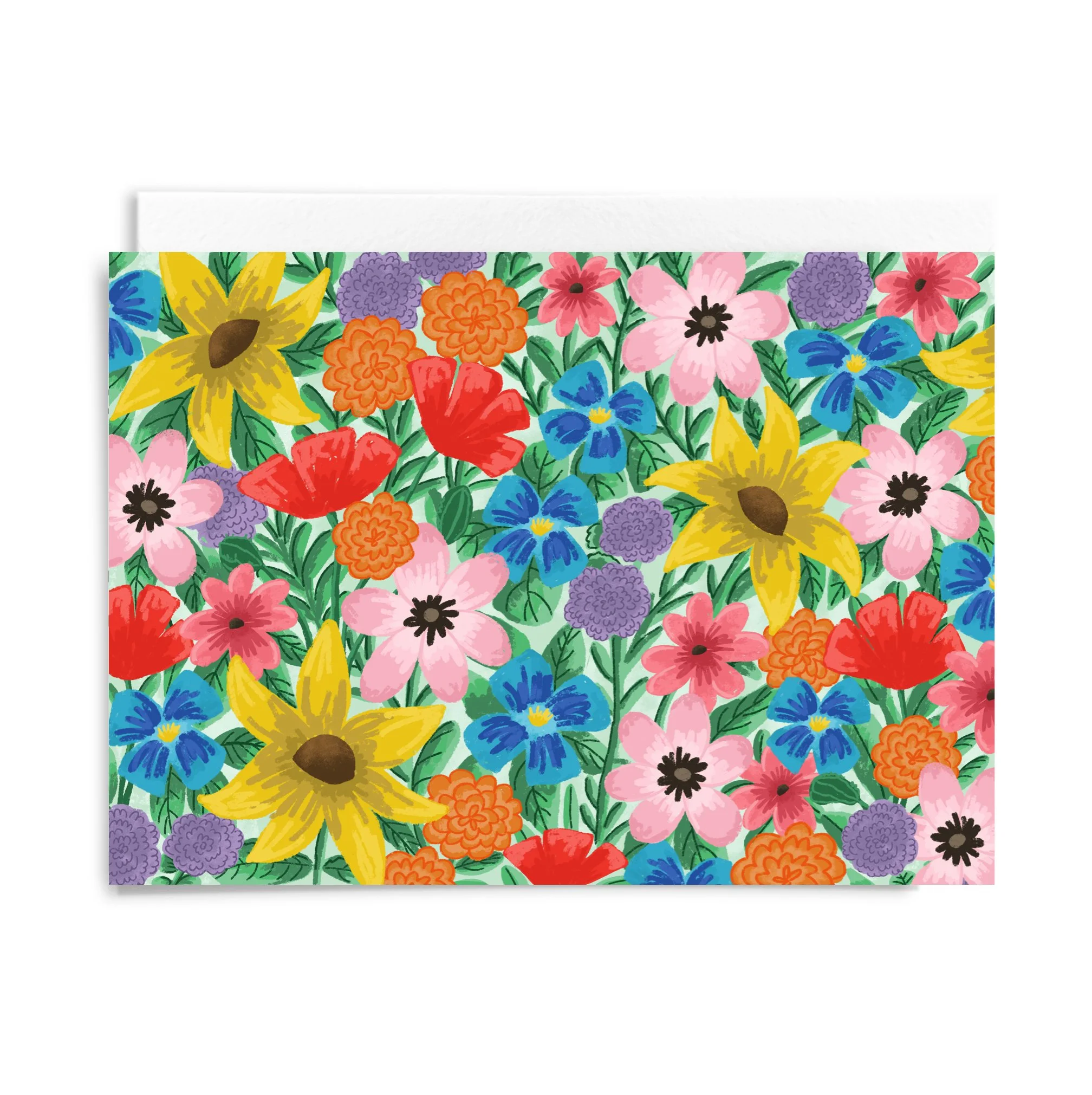 Summer Floral Pattern Card