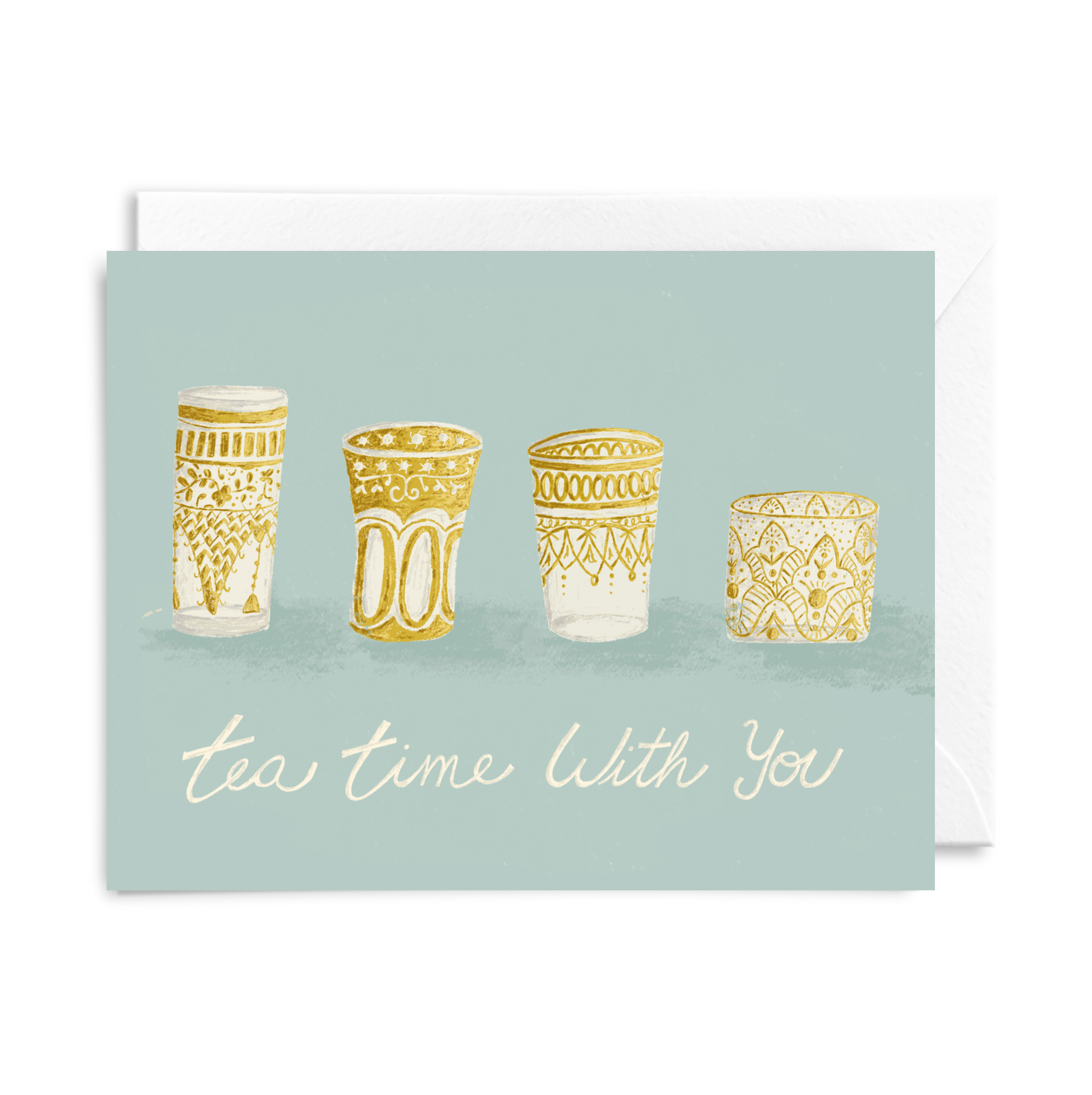 Tea Time Greeting Card