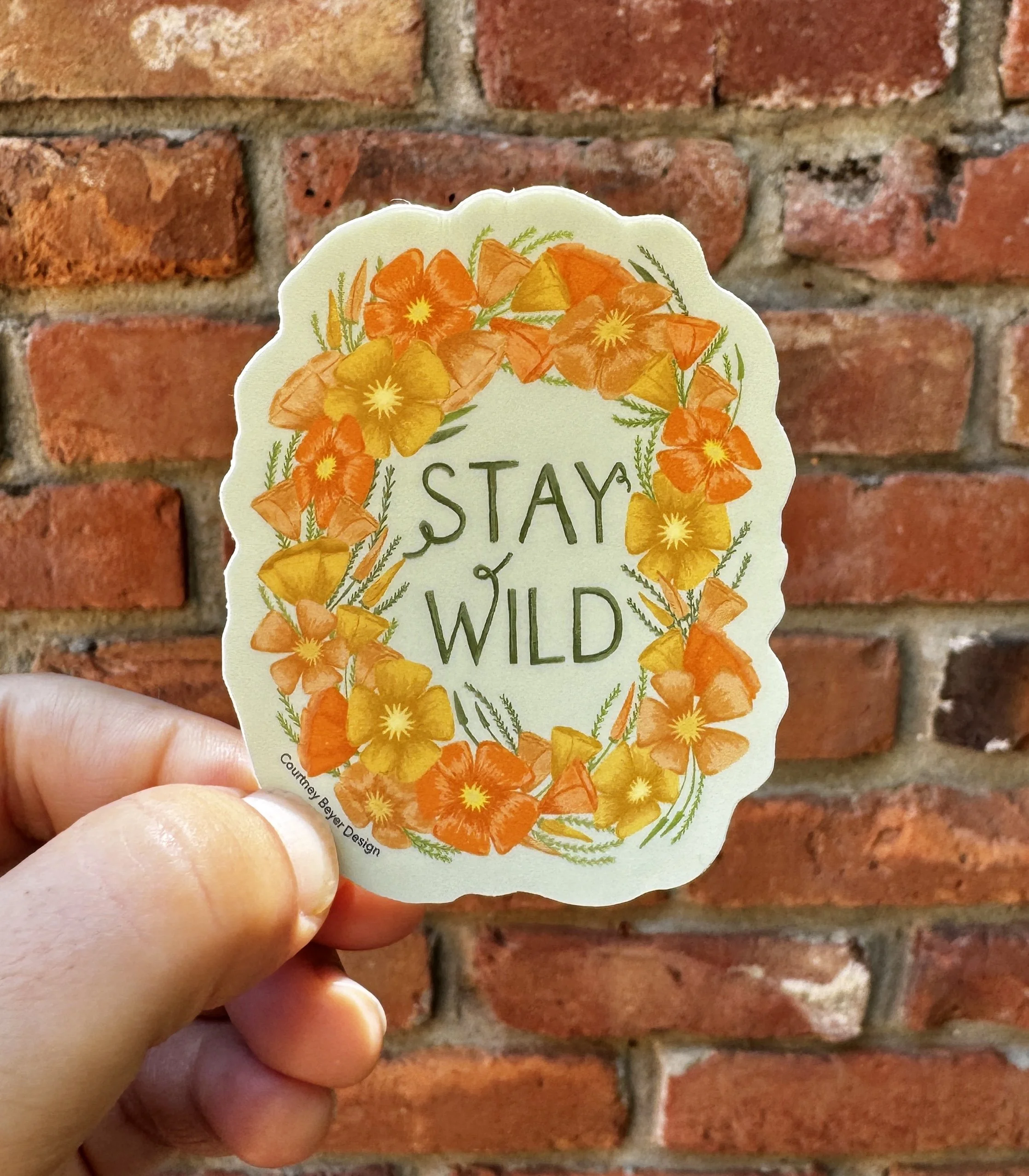 Stay Wild Sticker Vinyl Sticker