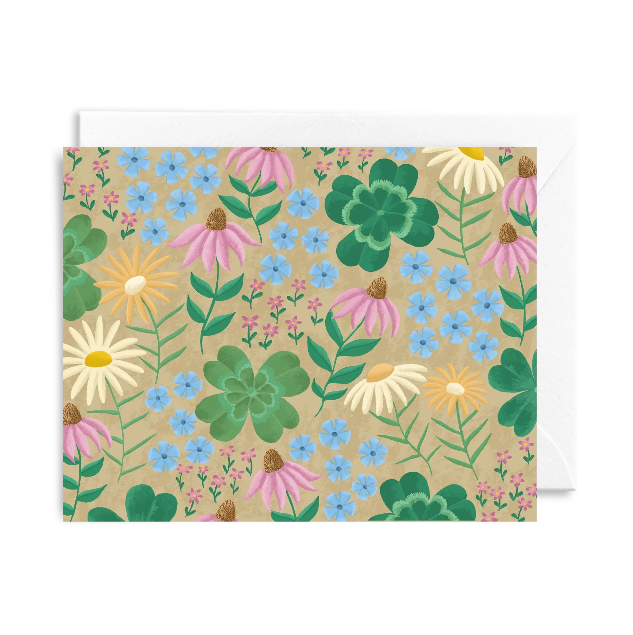 Lucky Floral Pattern Card