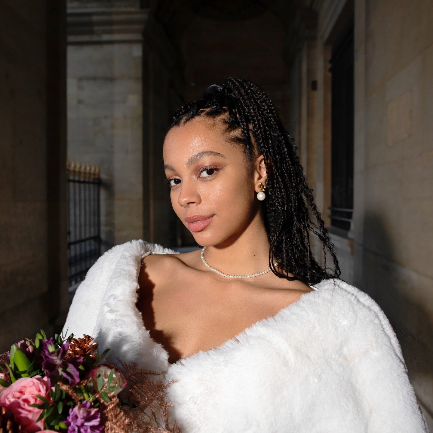 &quot;Elegance and timeless love come to together with a striking pose from Antoney set against the iconic backdrop of the Louvre in Paris. #WinterWedding #Louvre #Paris #TimelessLove&quot;#winterwedding #winterweddingseason @vergez_r_ #destinationwe