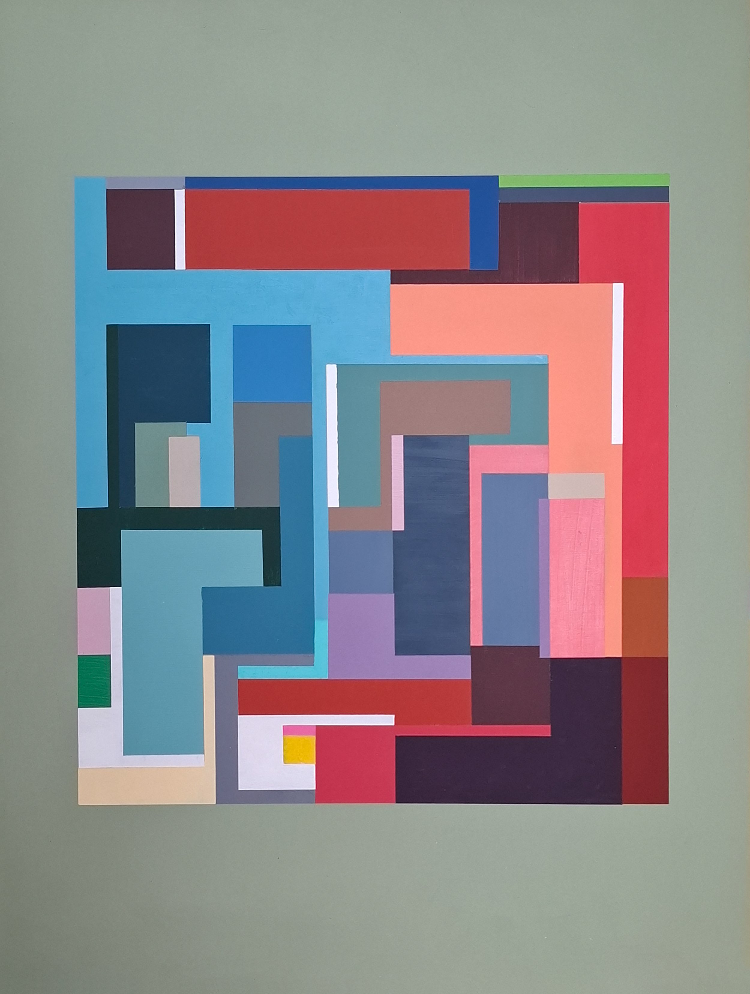 Facial (Mis)Recognition Test Stimulus 23.1 - Janus Jamming, 2023 (sold)
