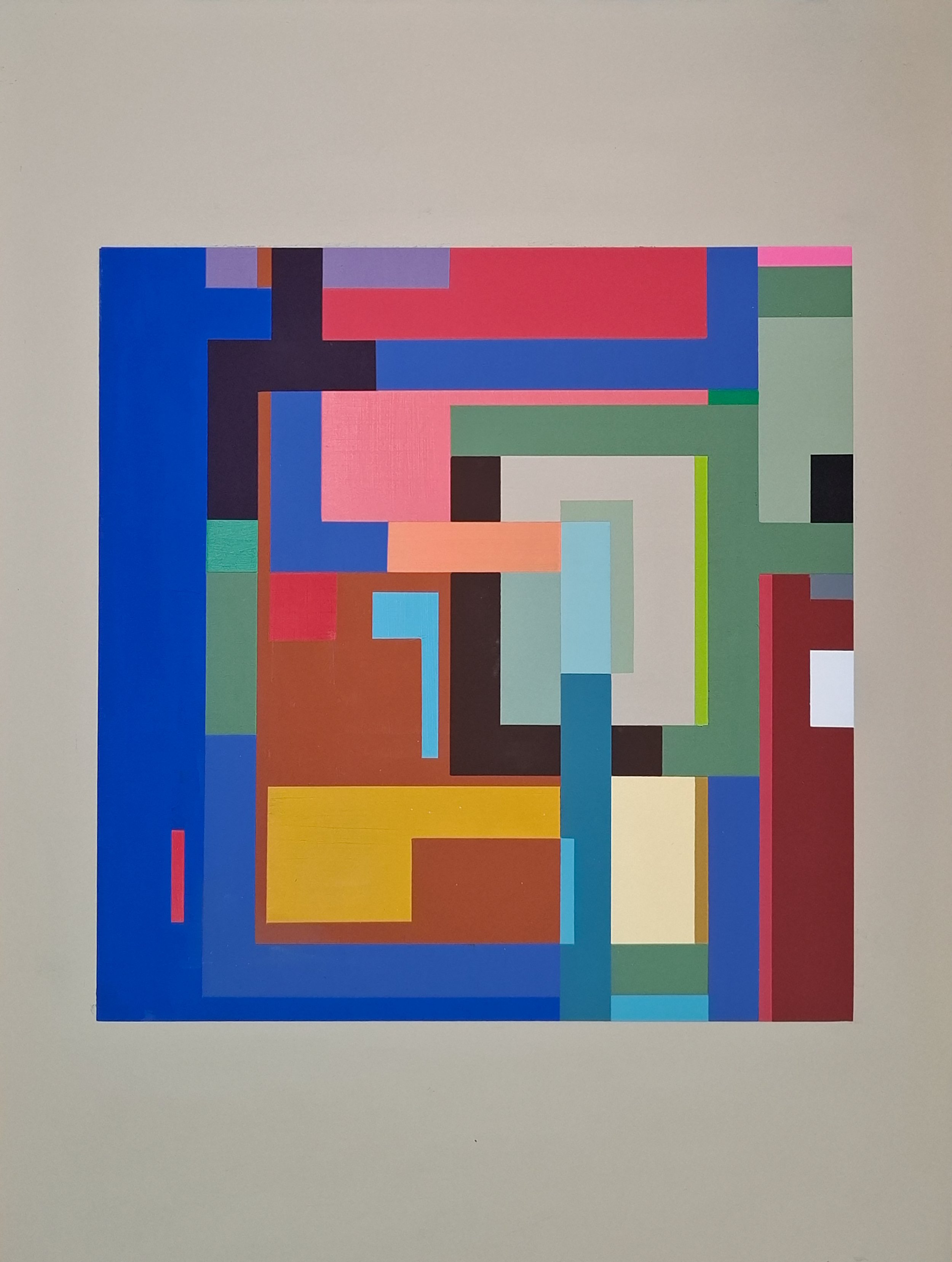 Facial (Mis)Recognition Test Stimulus 23.2 - Proteus Prophesying, 2023 (sold)