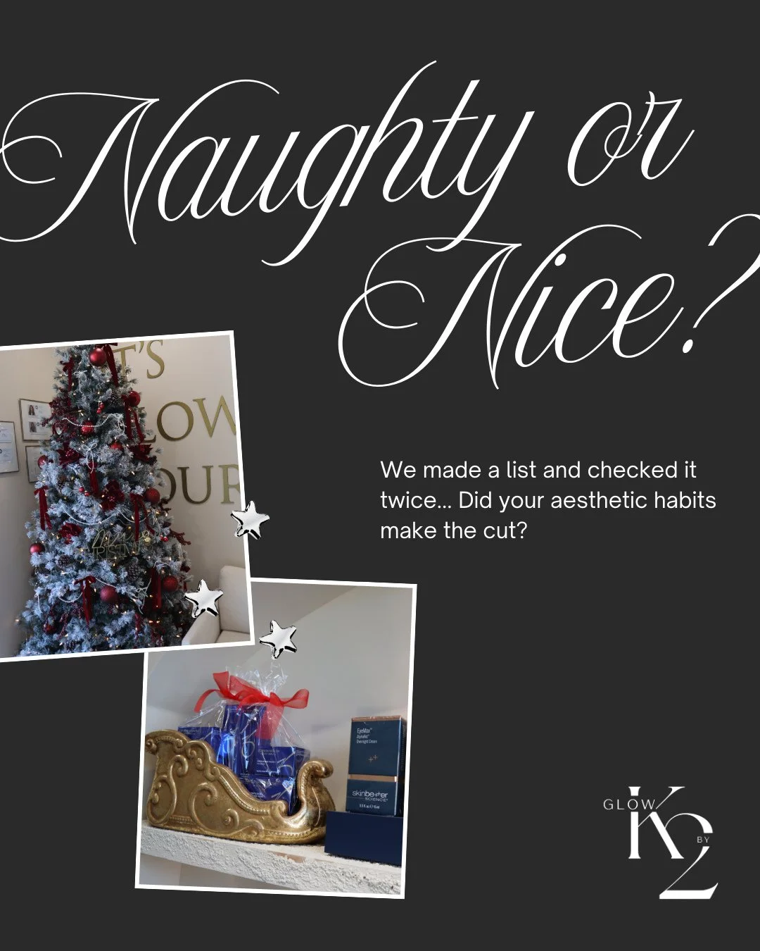 Are you on the nice or naughty list? 🎅⁠
⁠
📍 4024 Shelbyville Rd, Louisville, KY 40207⁠
📞 (502) 420-8330⁠
📧 contactus@glowbyk2aesthetics.com⁠
💻️ glowbyk2.com⁠
⁠
#medspa #louisvillemedspa #louisvilleky